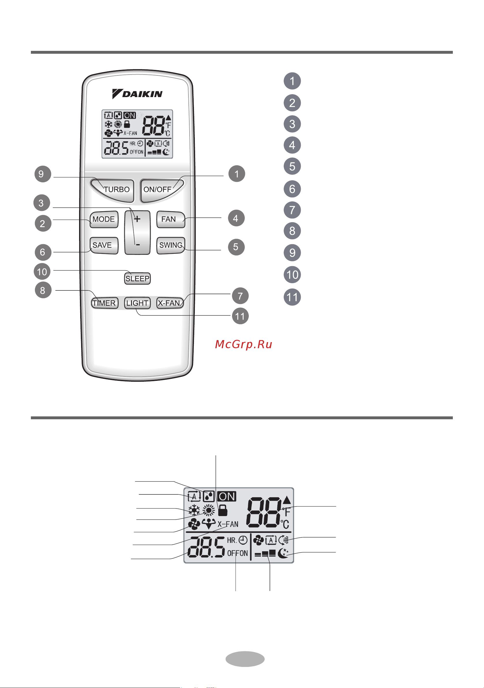 Daikin RV25AV1 [23/40] Buttons on remote controller