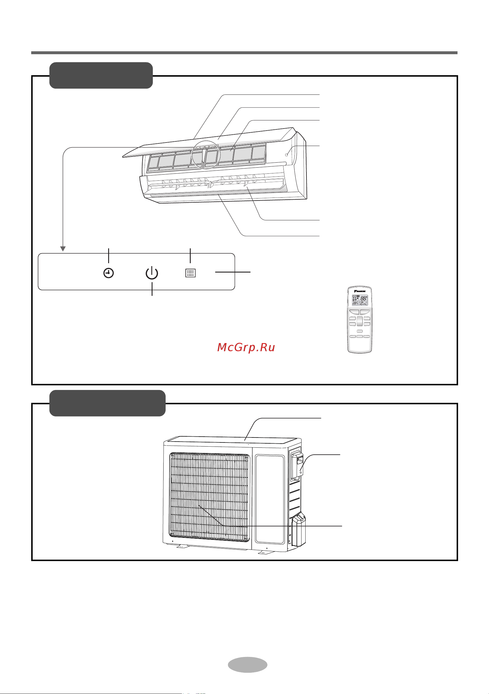 Daikin FTV35AV1 [7/40] Parts name
