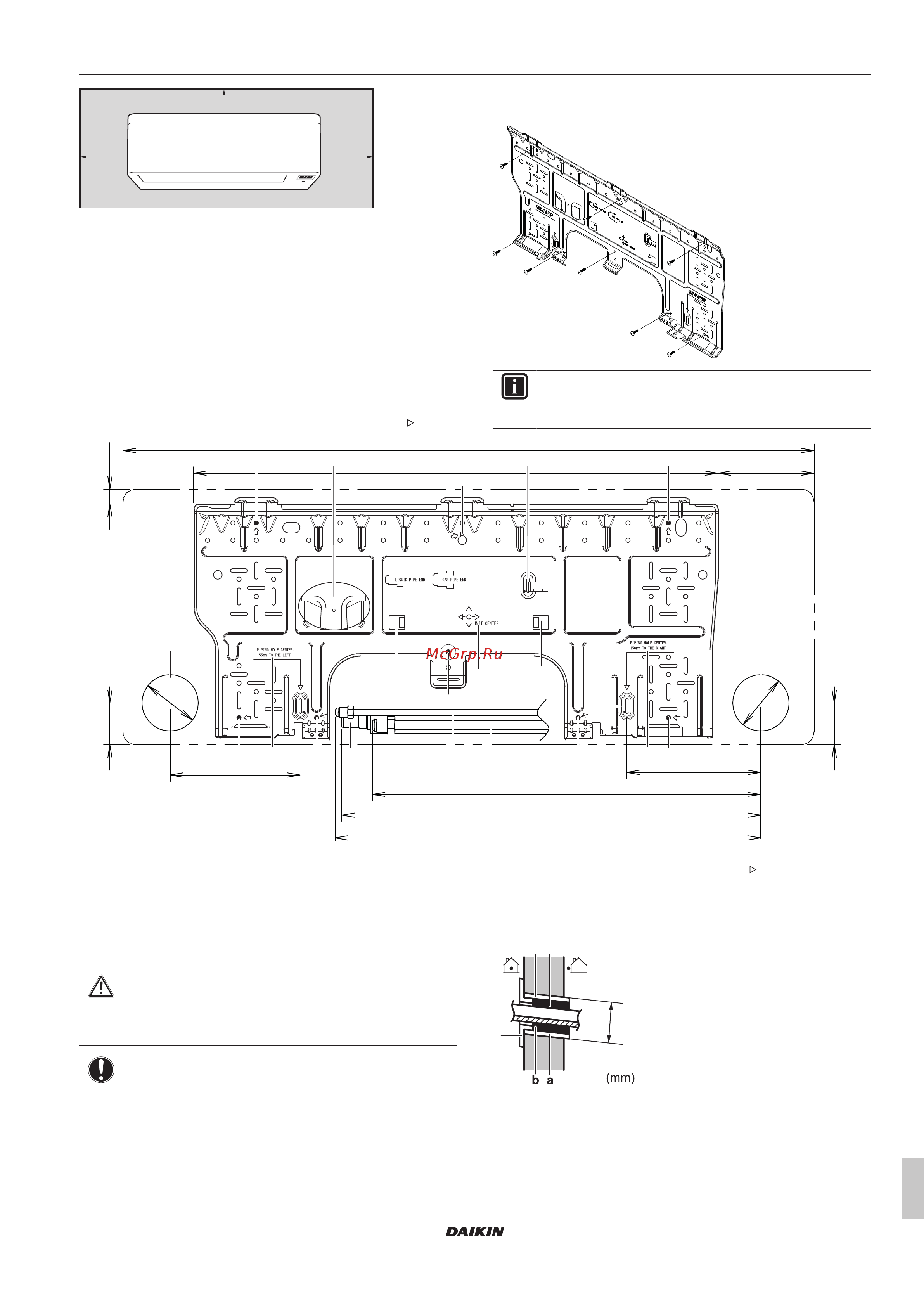 Daikin FTXTA30B2V1BW [5/12] Mounting the indoor unit