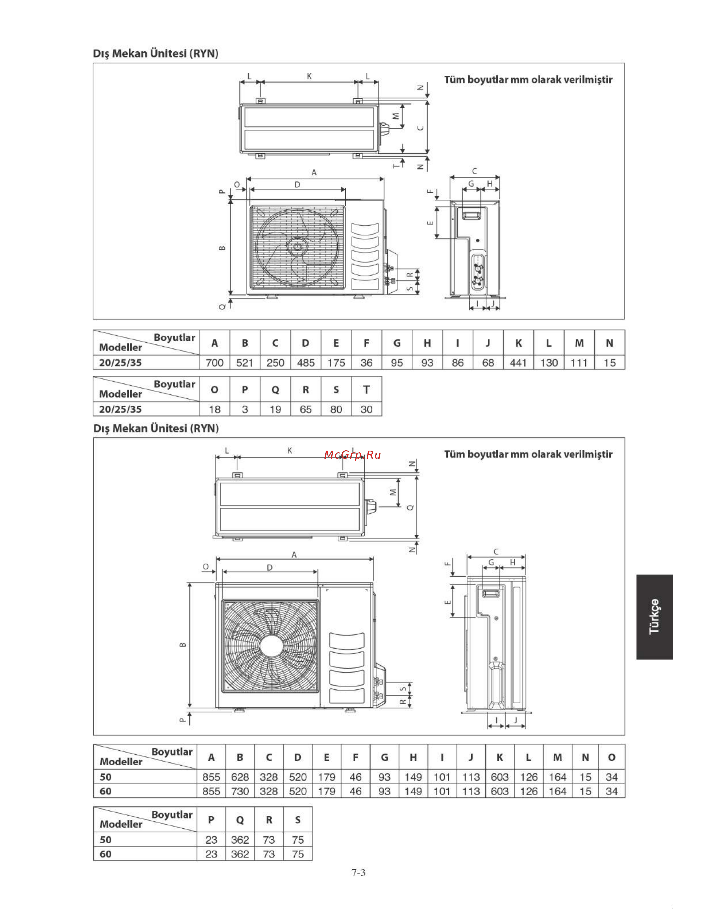 Daikin FTYN35LV1B [113/152] Di mekan unitesi ryn