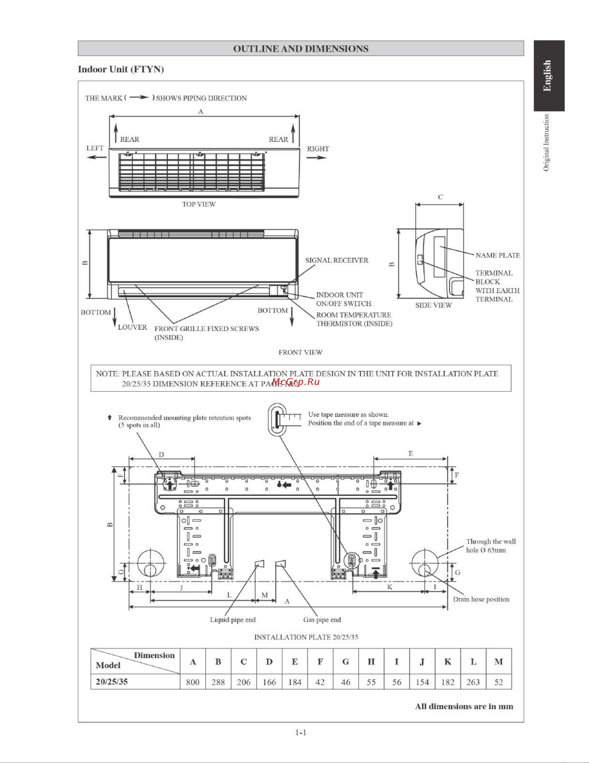 Daikin FTYN50LV1B [3/152] Front view