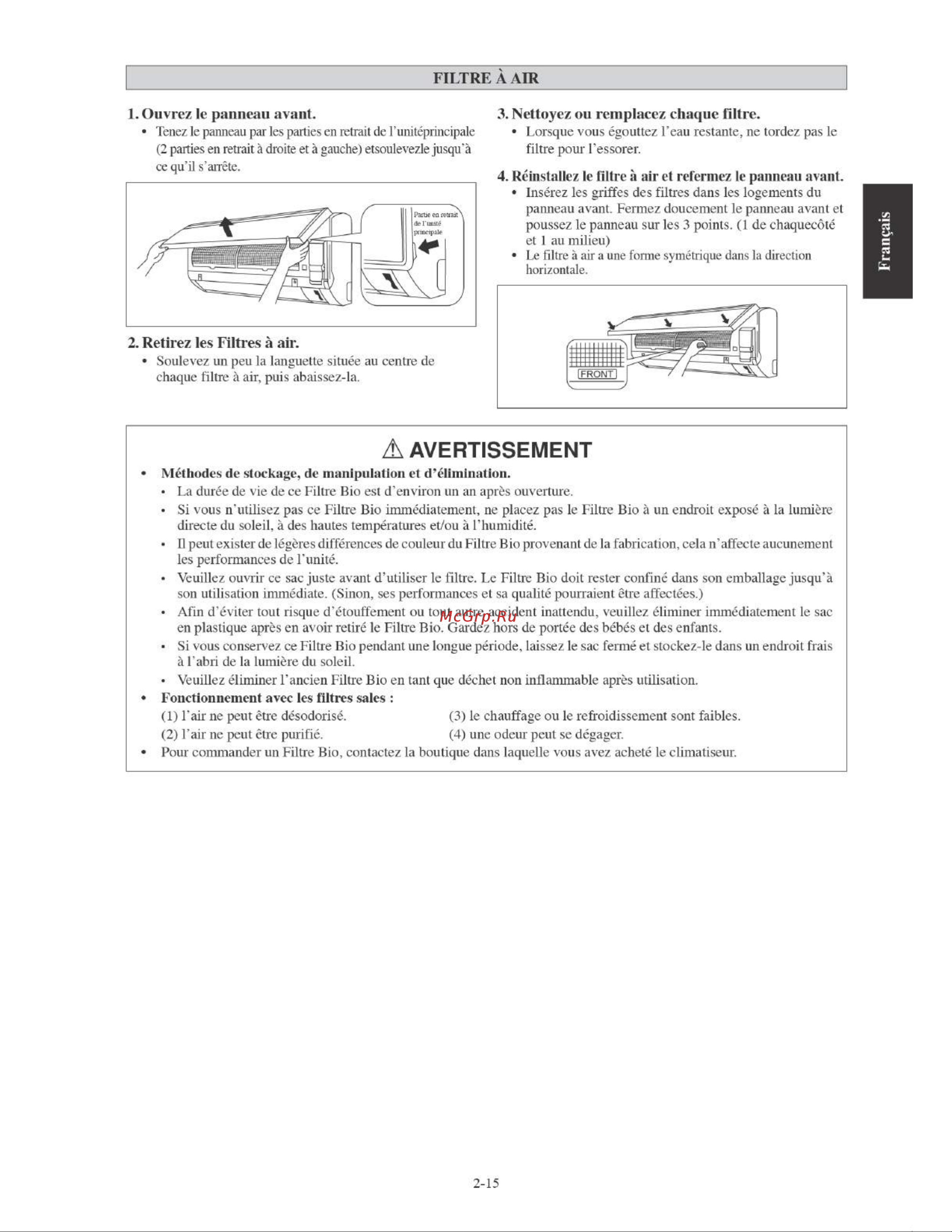 Daikin FTYN35LV1B [35/152] Avertissement