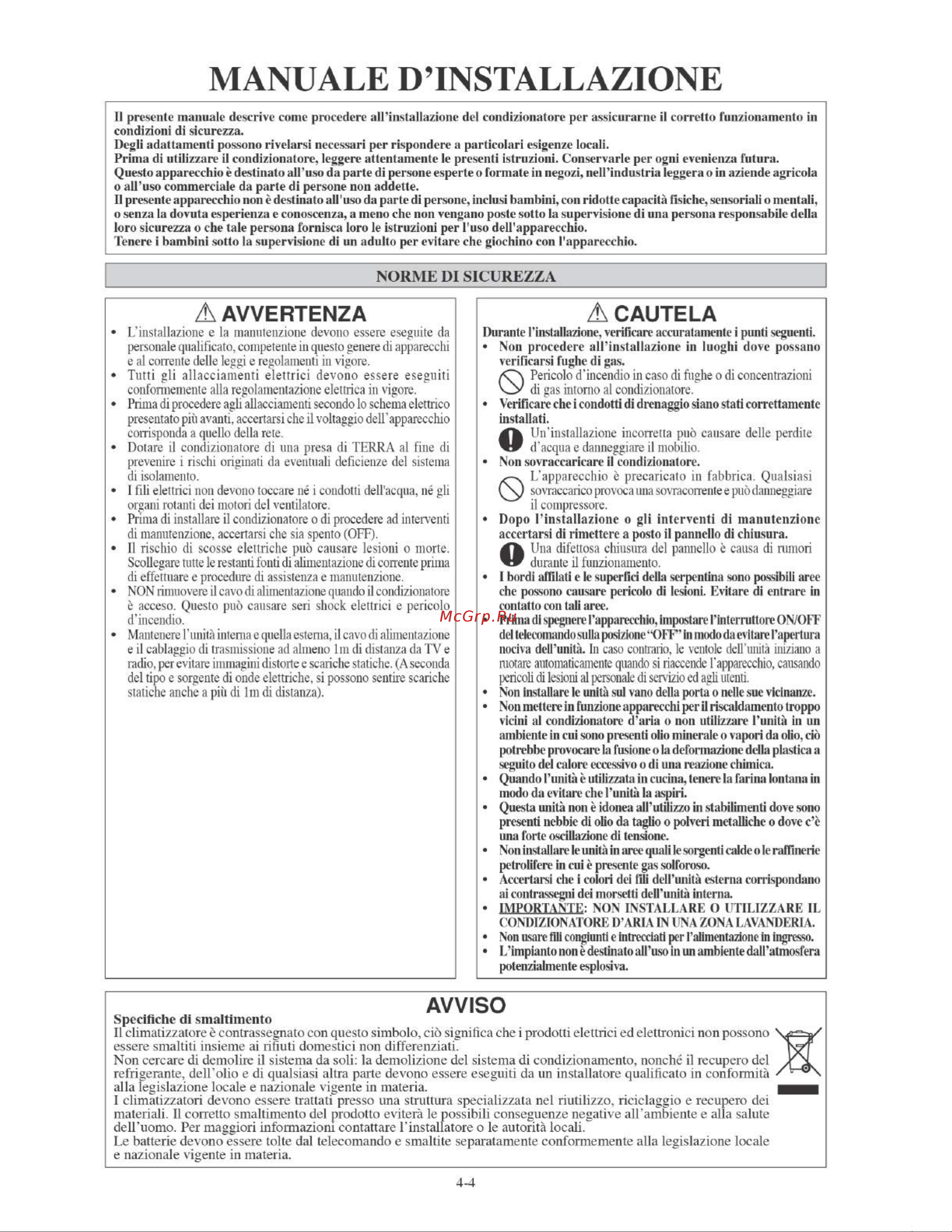 Daikin FTYN35LV1B [60/152] Manuale d installazione
