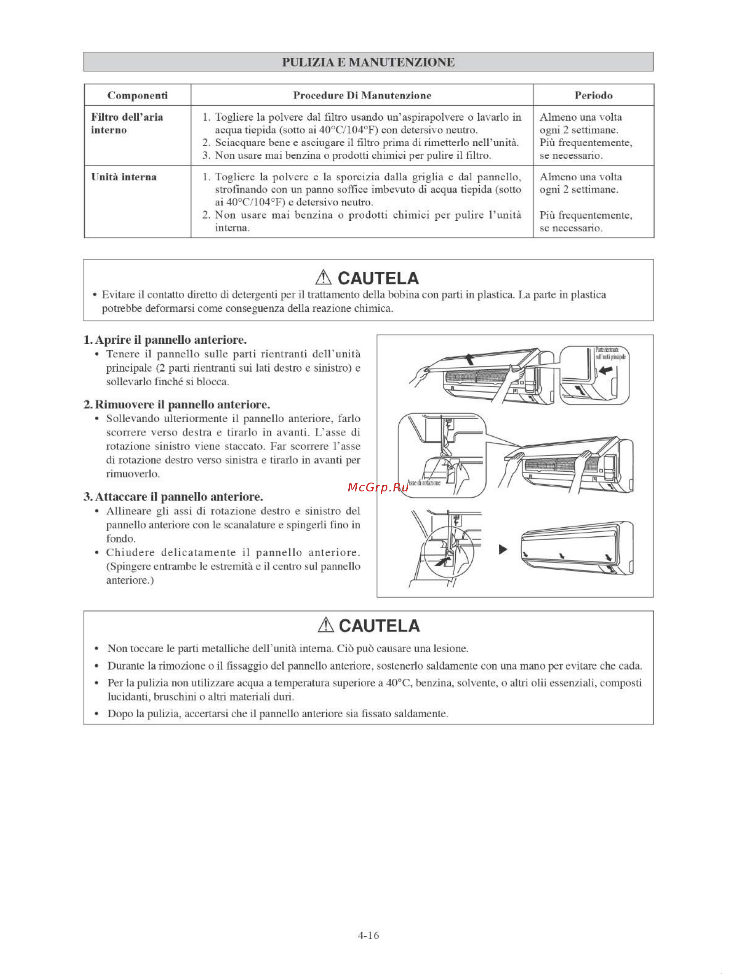 Daikin FTYN50LV1B [72/152] A cautela