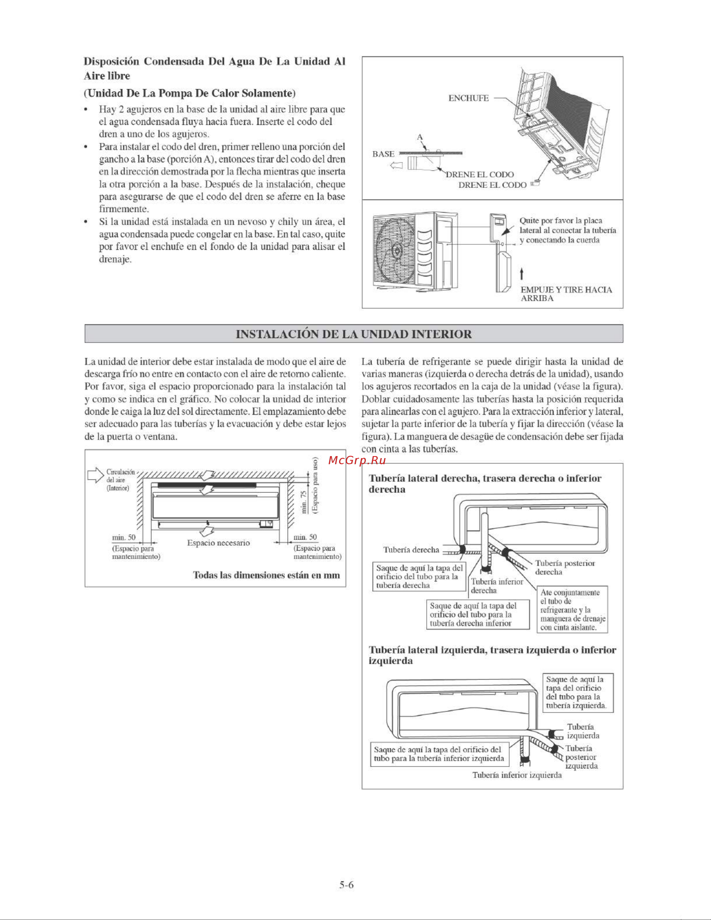 Daikin FTYN35LV1B [80/152] Unidad de la pompa de calor solamente