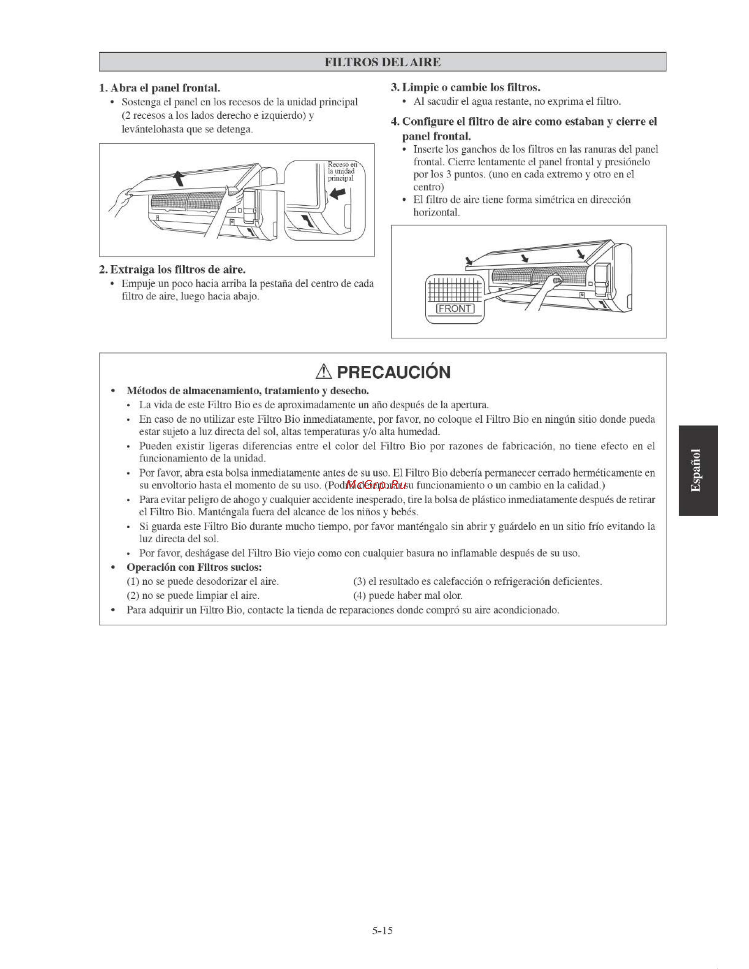 Daikin FTYN35LV1B [89/152] Precaución