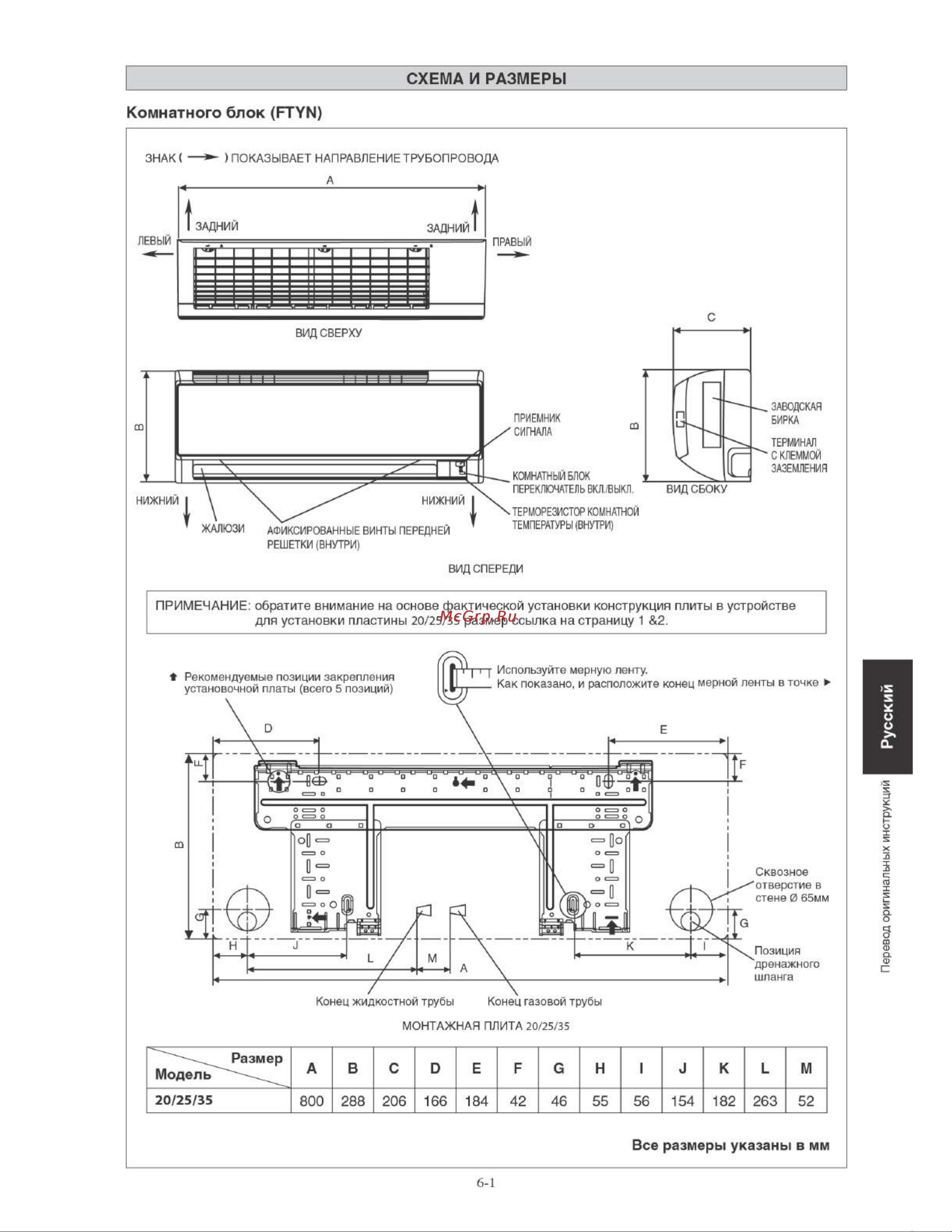 Daikin FTYN35LV1B [93/152] Вид сбоку