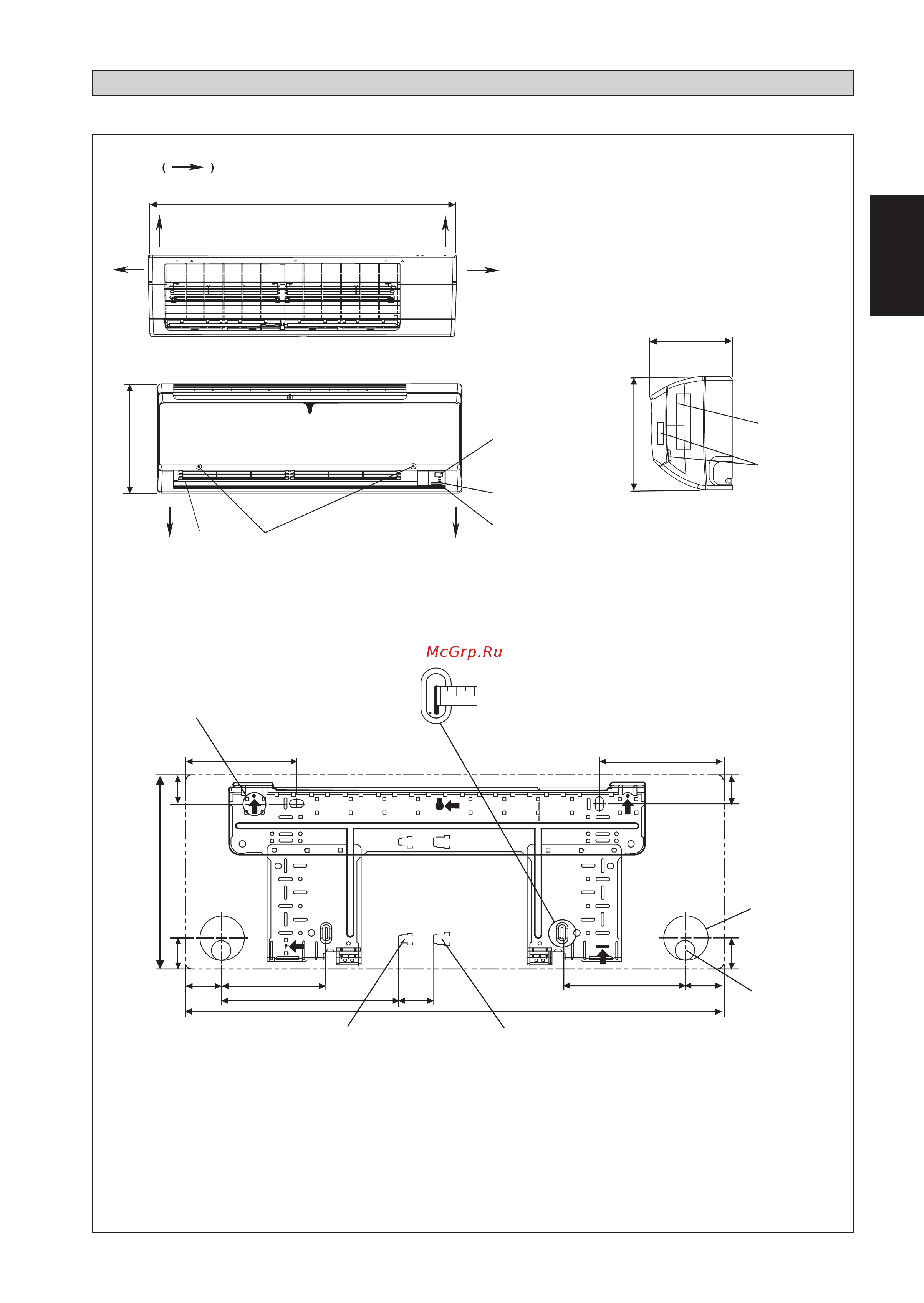 Daikin ATXN50MV1B [21/156] Disegni e dimensionis