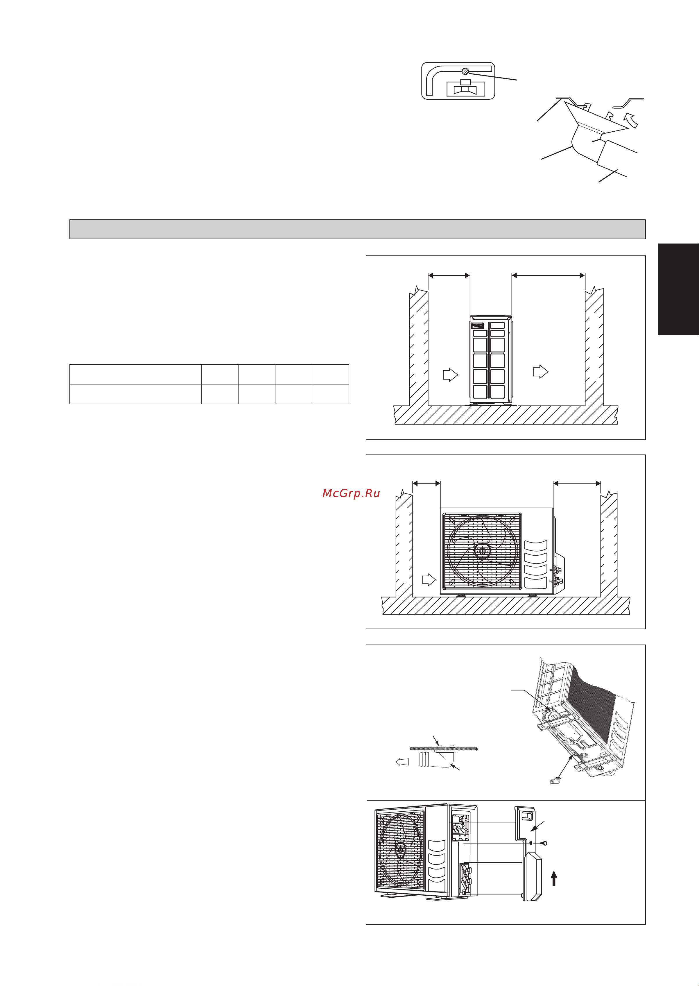 Daikin ATXN35MV1B [45/156] Verkürzte wasser beseitigung der imfreienmaßeinheit nur wärmepumpe maßeinheit