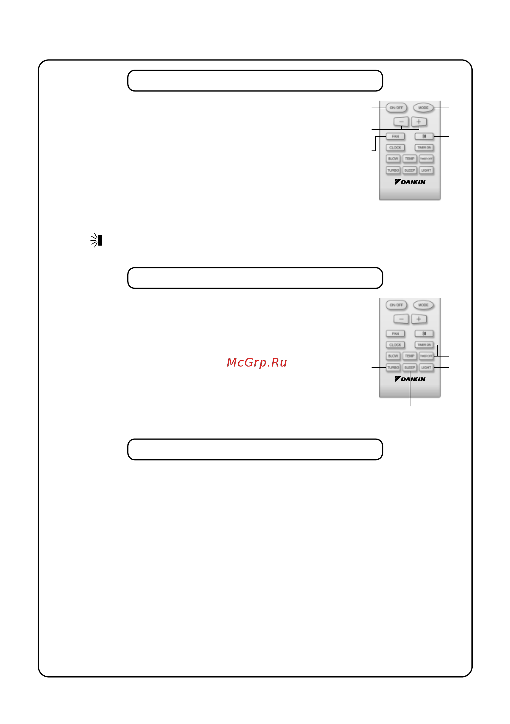 Daikin FTY30HEVLK [11/28] Remote control operation