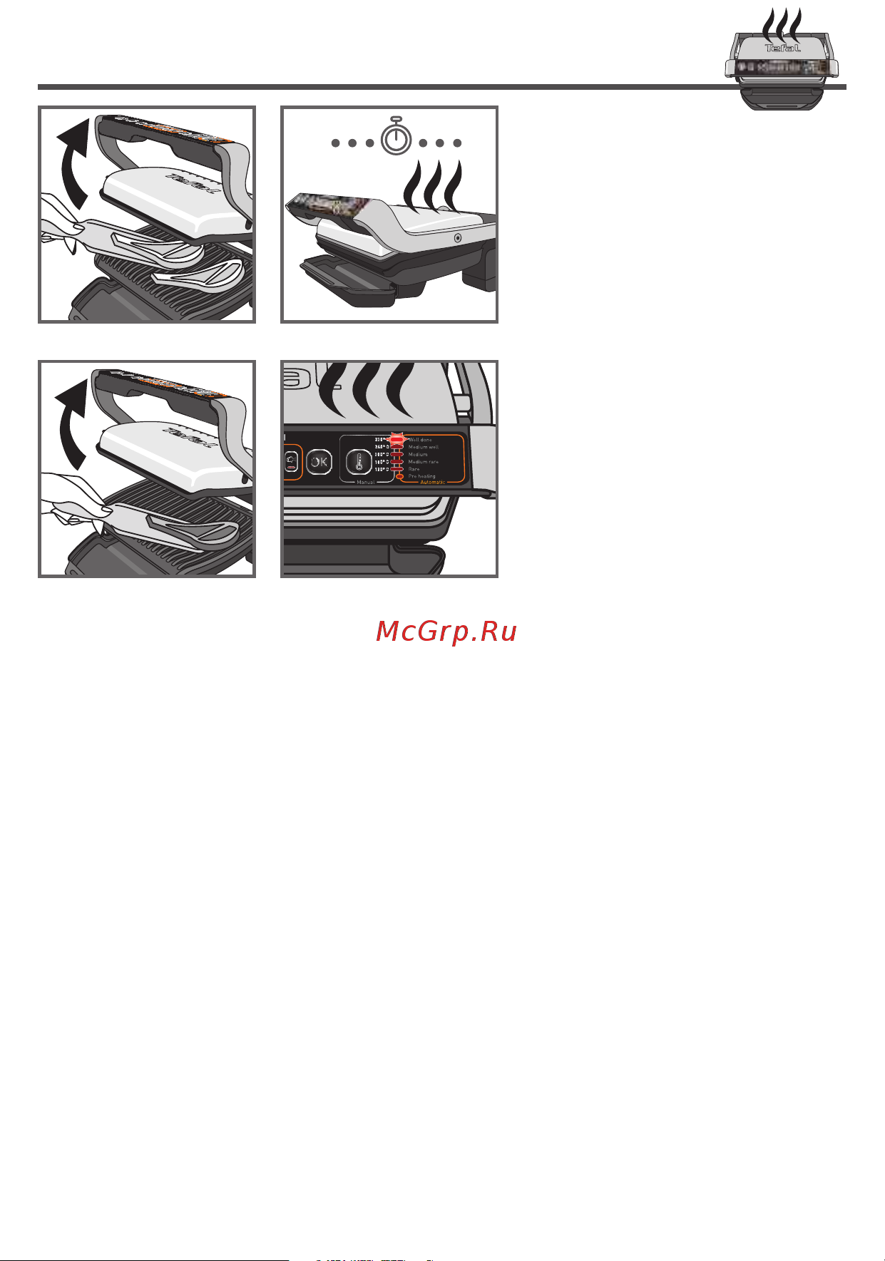 Tefal OPTIGRILL+ GC706D34 [12/244] How to cook another batch of food