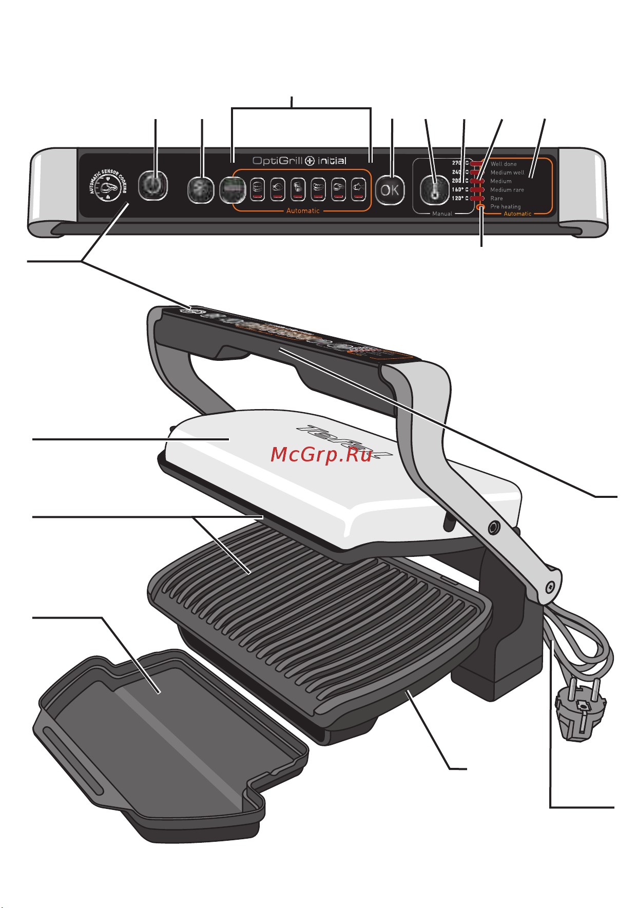 Tefal OPTIGRILL+ GC706D34 Руководство пользователя онлайн [7/244] 604150