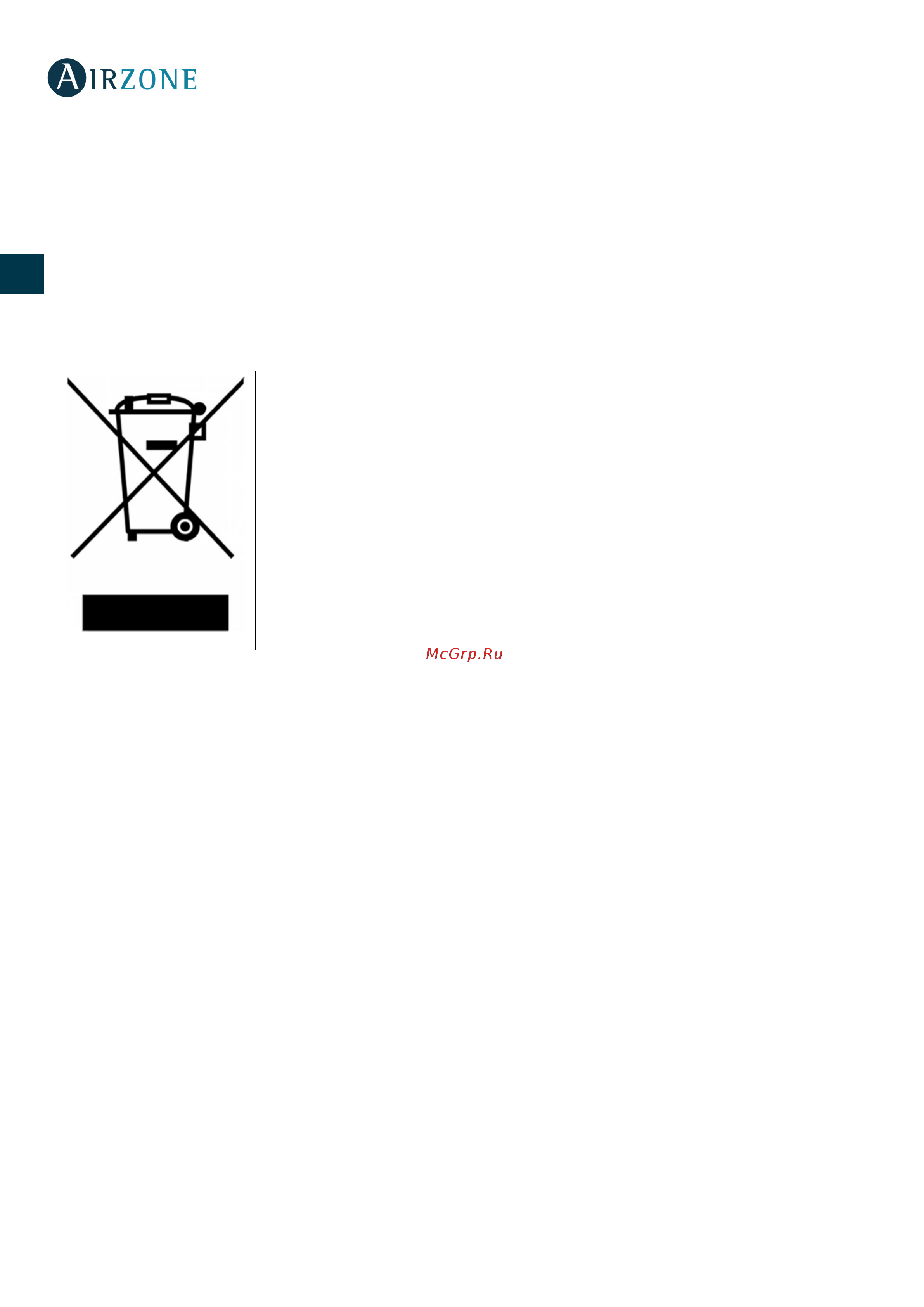 Daikin AZCE6THINKCB [21/100] Warnings and environmental policy