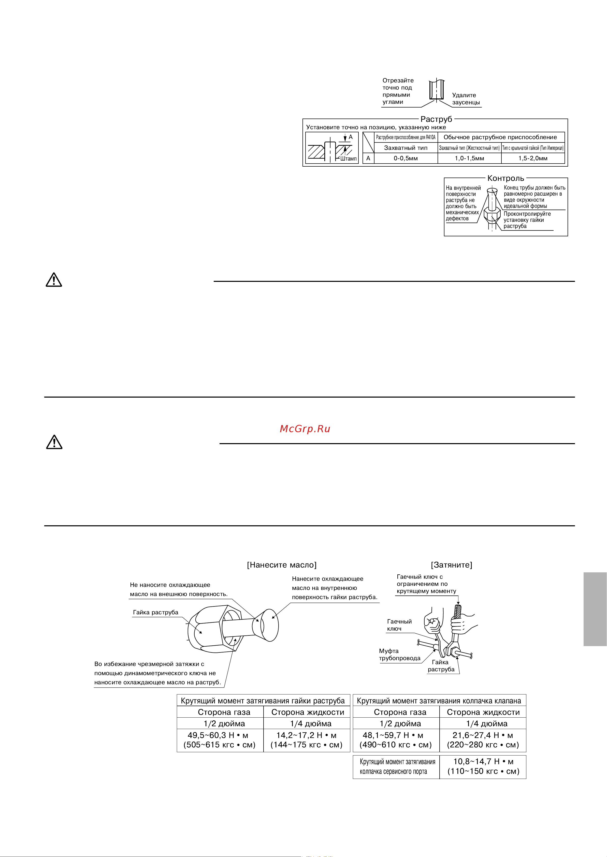 Daikin RXL35G2V1 [6/13] Растрóб на êонце трóбы