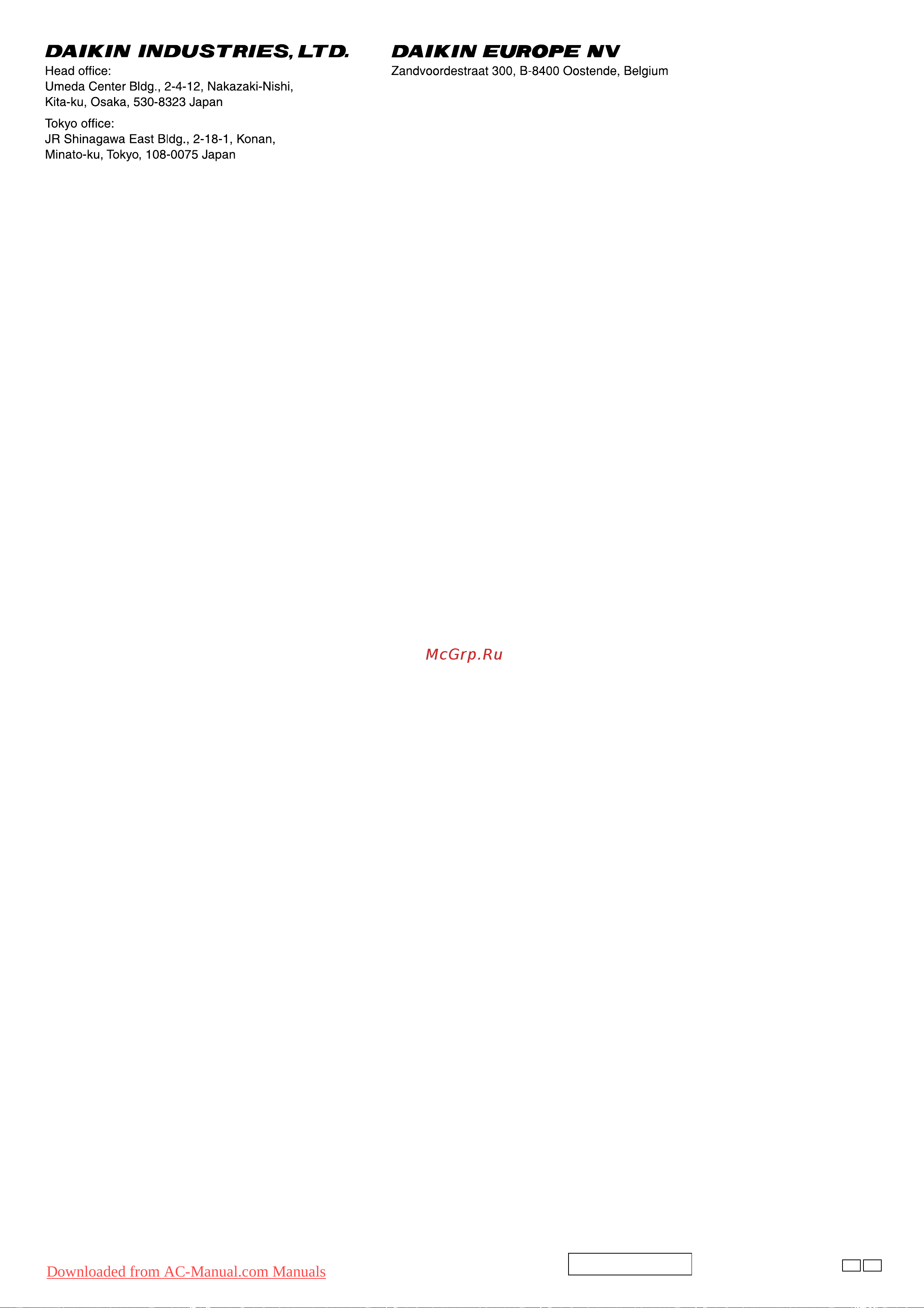 Daikin FCQ125DV3B [12/12] P184442 8b em04a036
