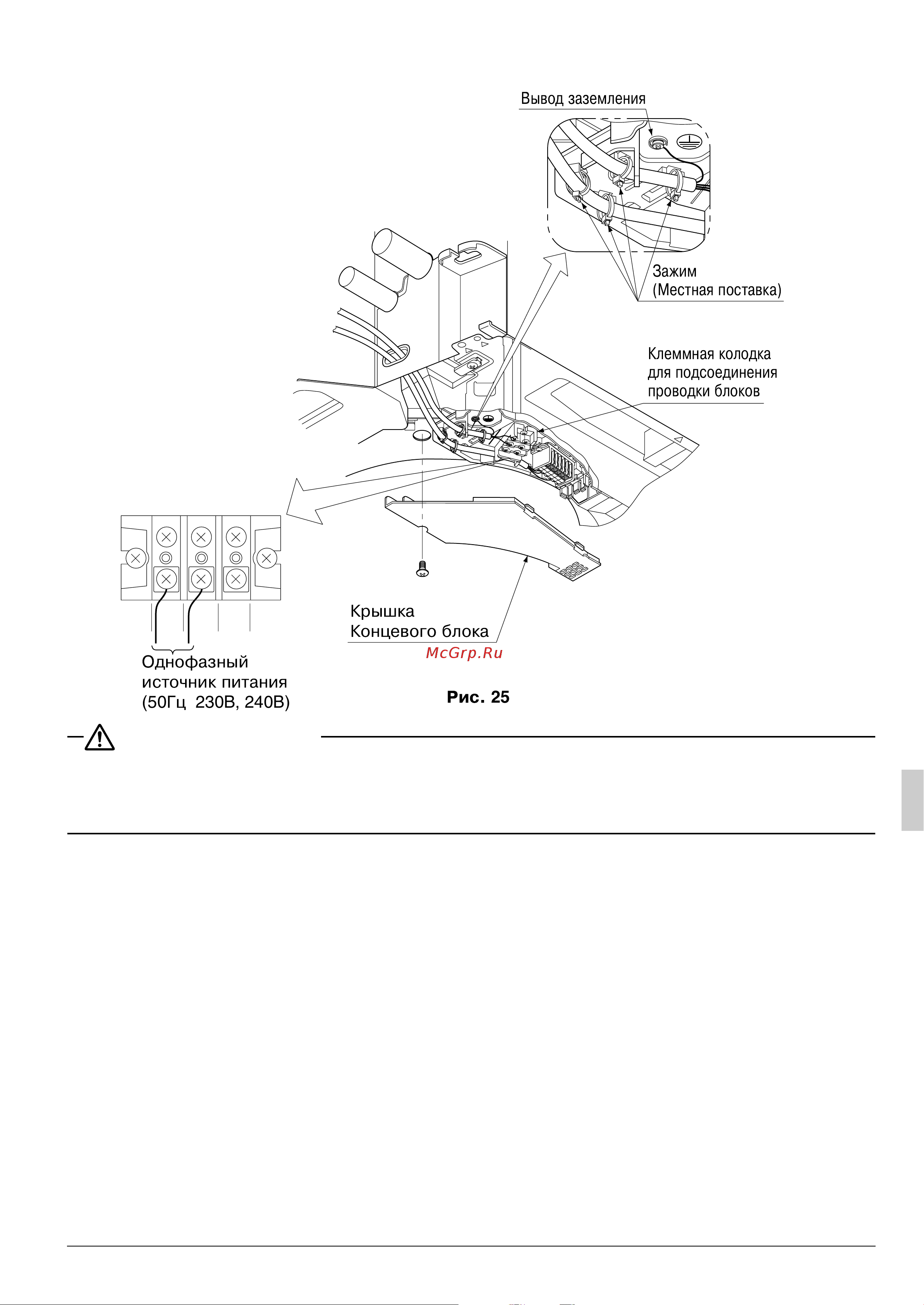 Daikin FCQ125DV3B [18/32] Работа с электрической проводкой