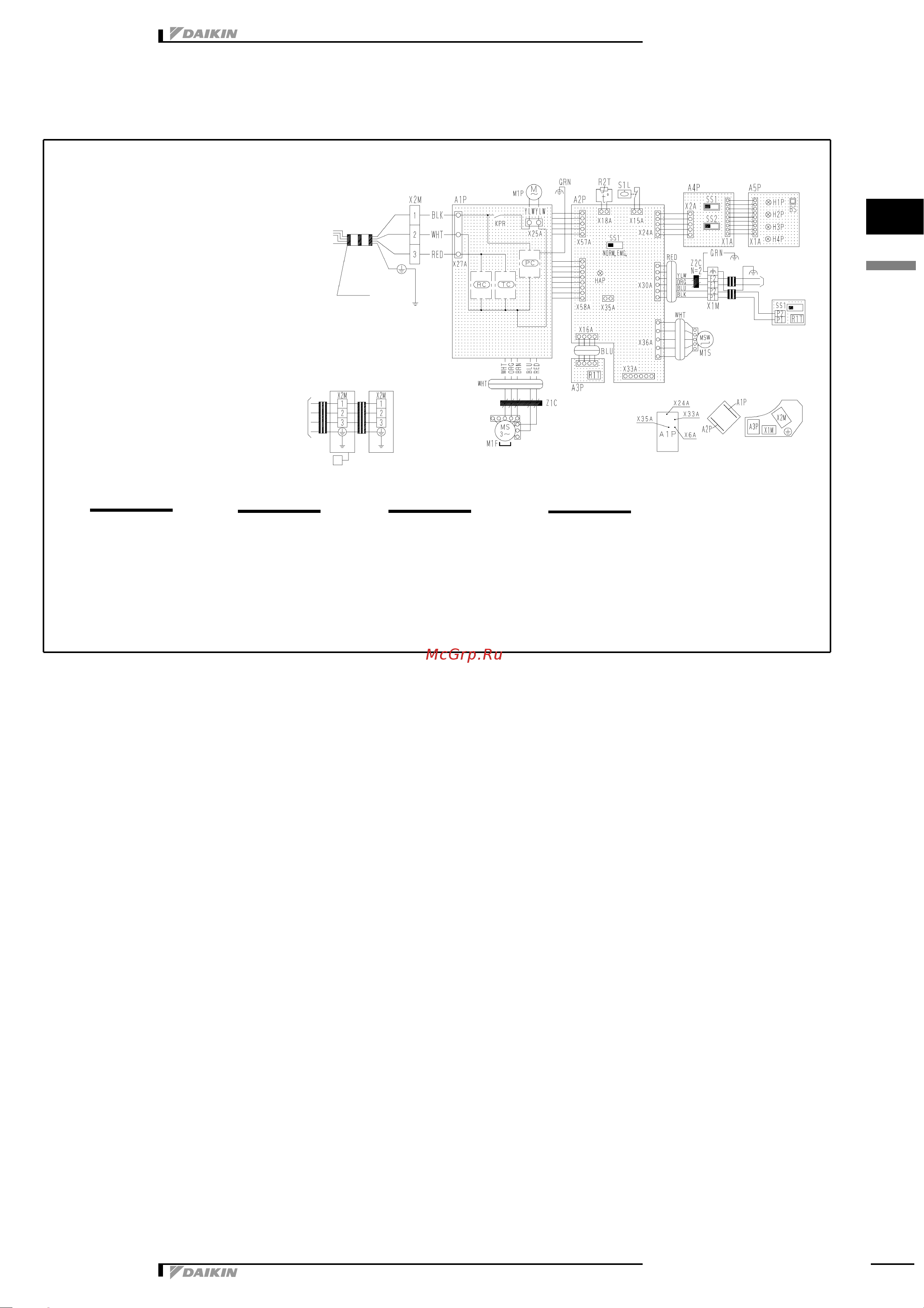 Daikin FCQ140DAV3B [6/16] Wiring diagram
