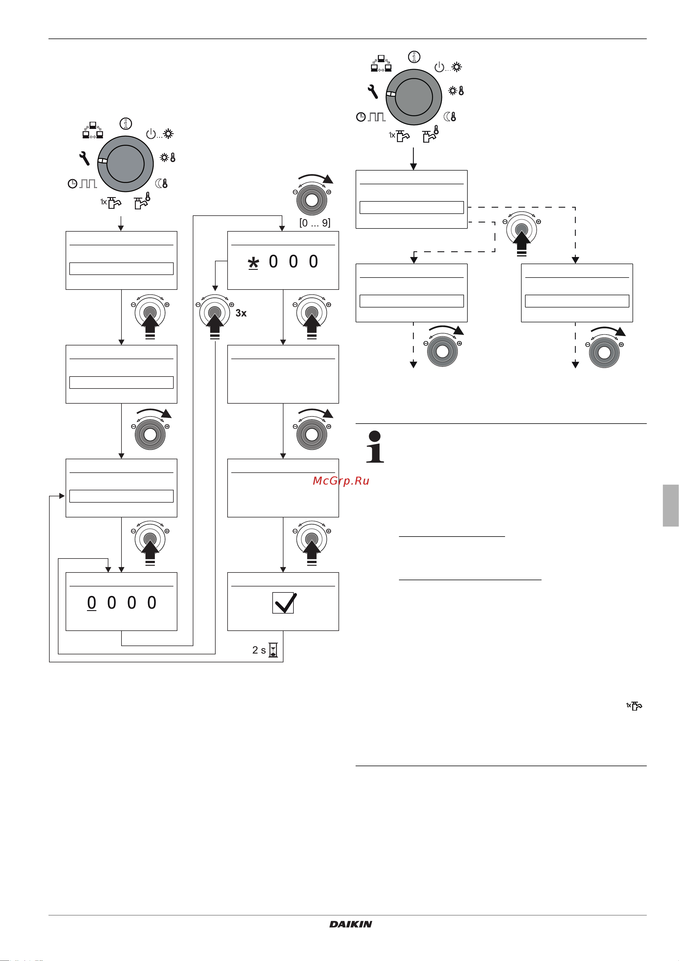 Daikin EHSXB08P50BA [43/84] Set the commissioning parameters