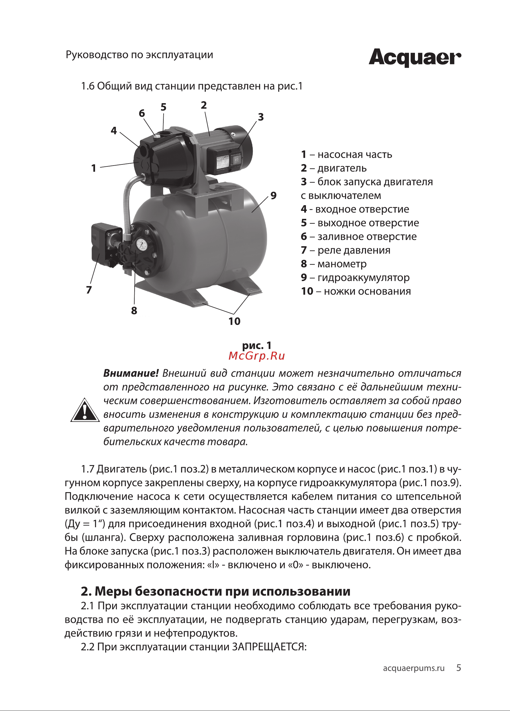 Acquaer RGJ-600IA [5/12] Асдиаег