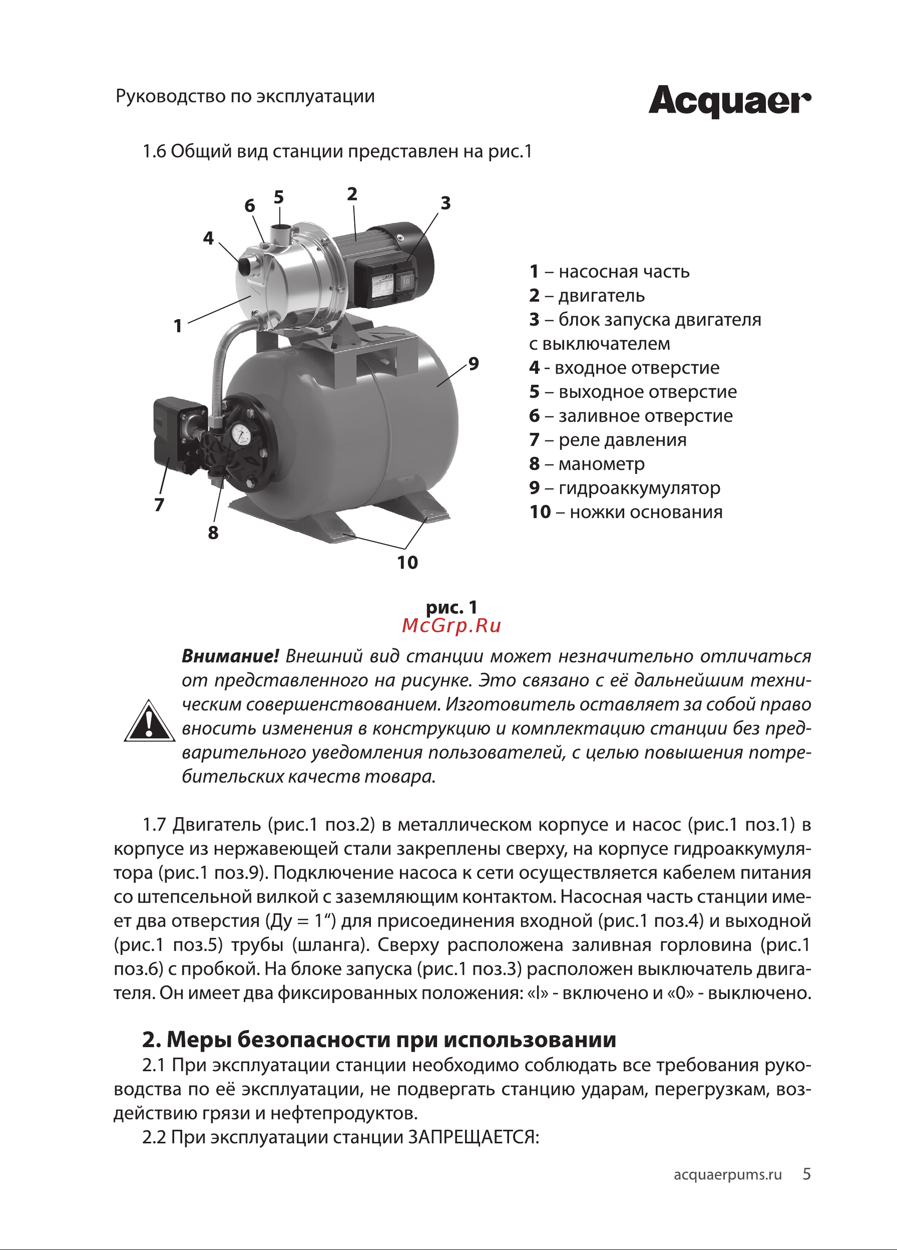 Acquaer RGJ-600SA [5/12] Асдиаег