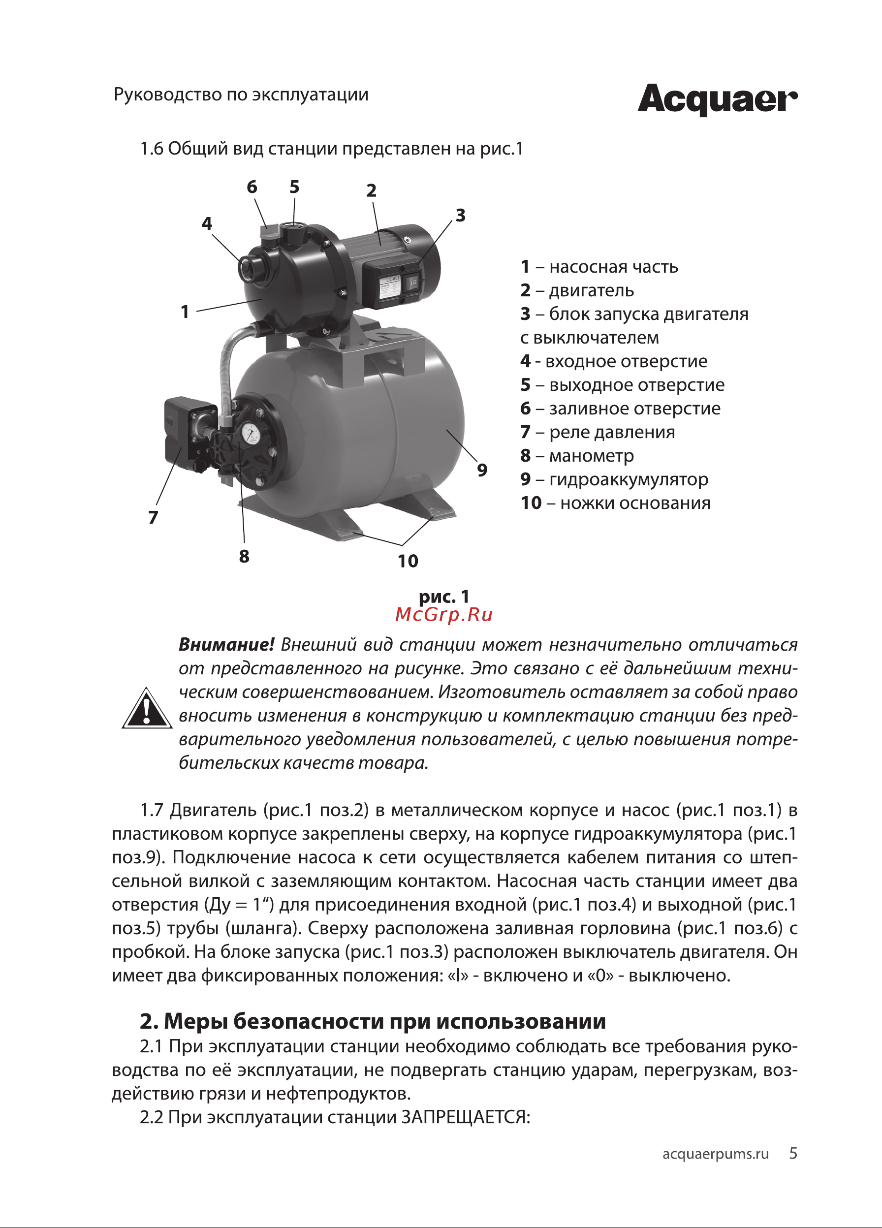 Acquaer RGJ-1000PA [5/12] Асдиаег