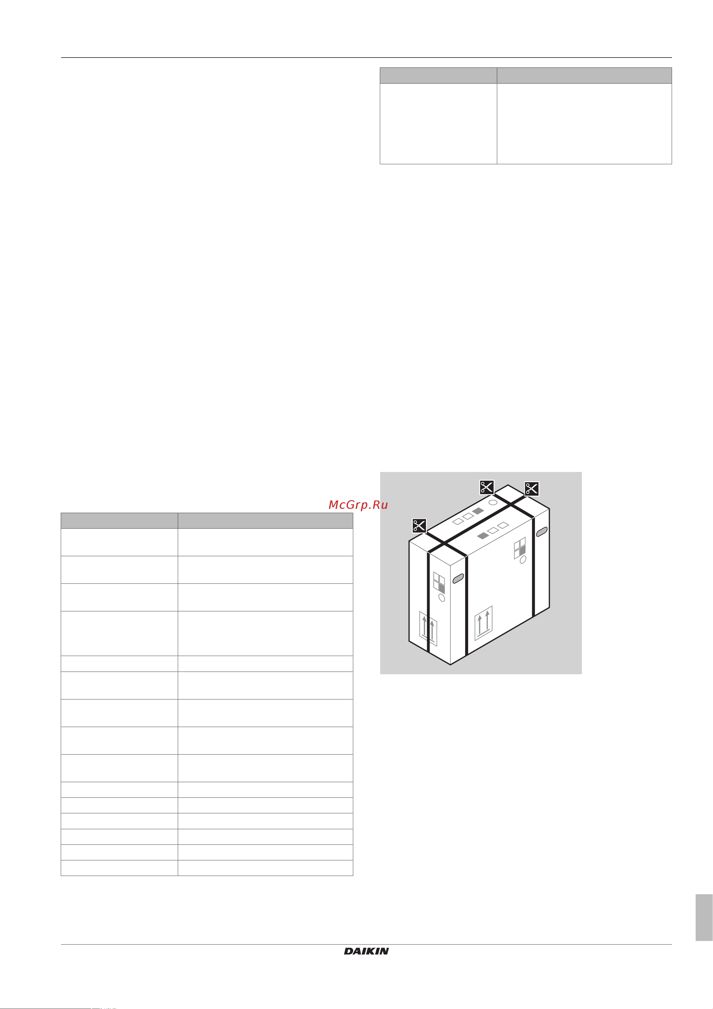 Daikin EHVH08SU26CB6W [7/108] Installer reference guide at a glance