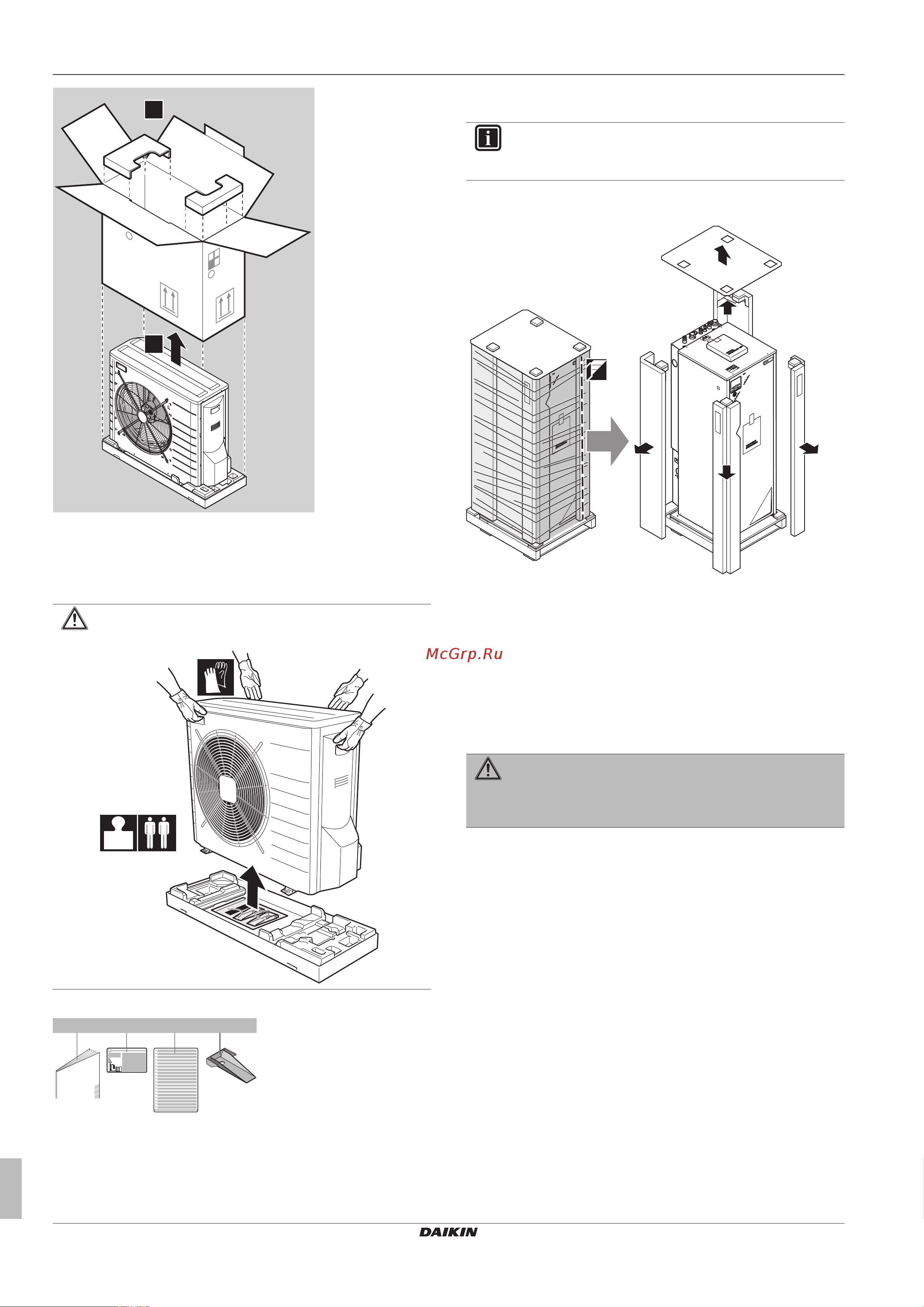 Daikin EHVH08SU26CB6W [8/108] To remove the accessories from the outdoor unit
