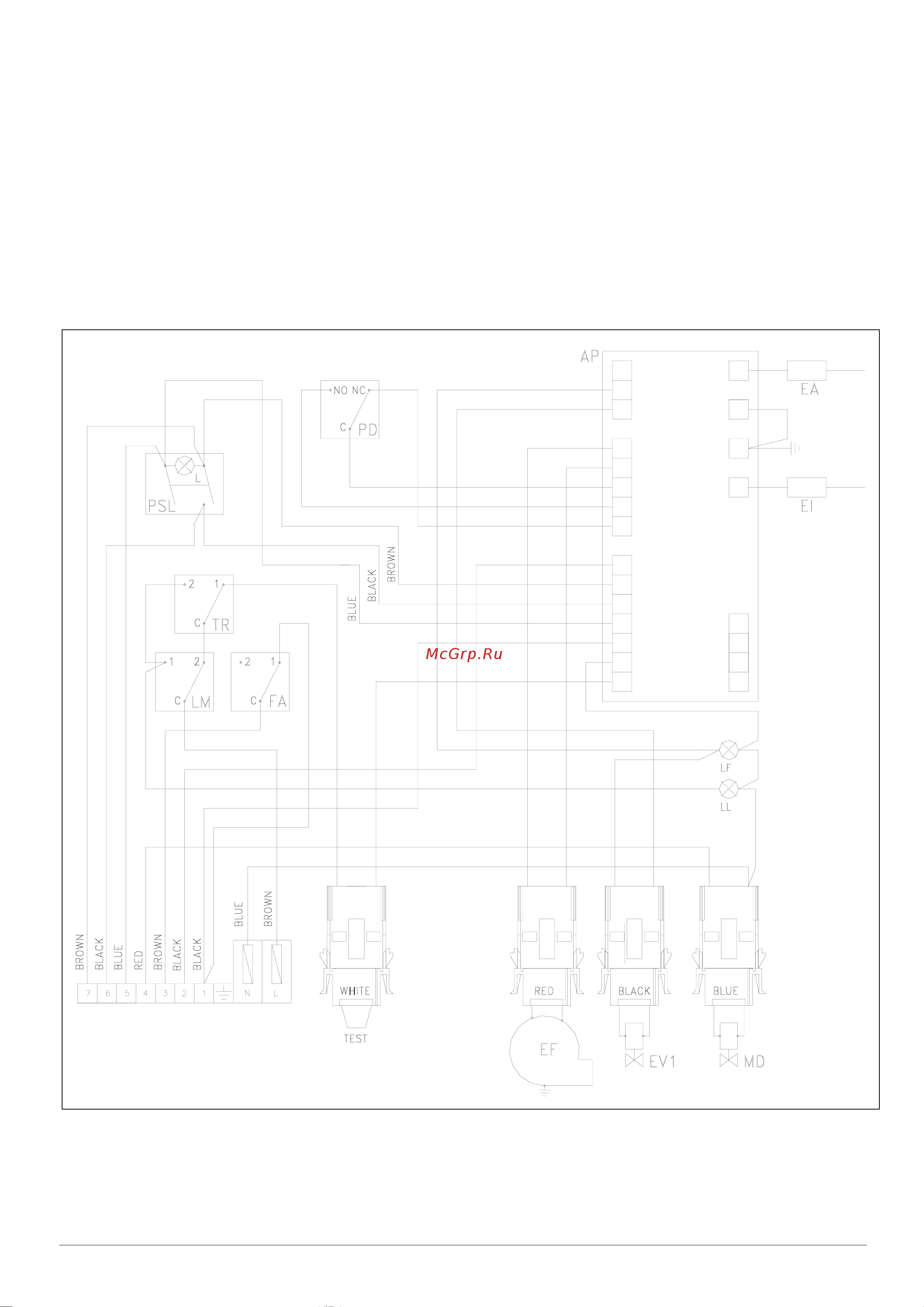 Tecnoclima CF-GAS 800 [17/32] Схема нагревательного контура