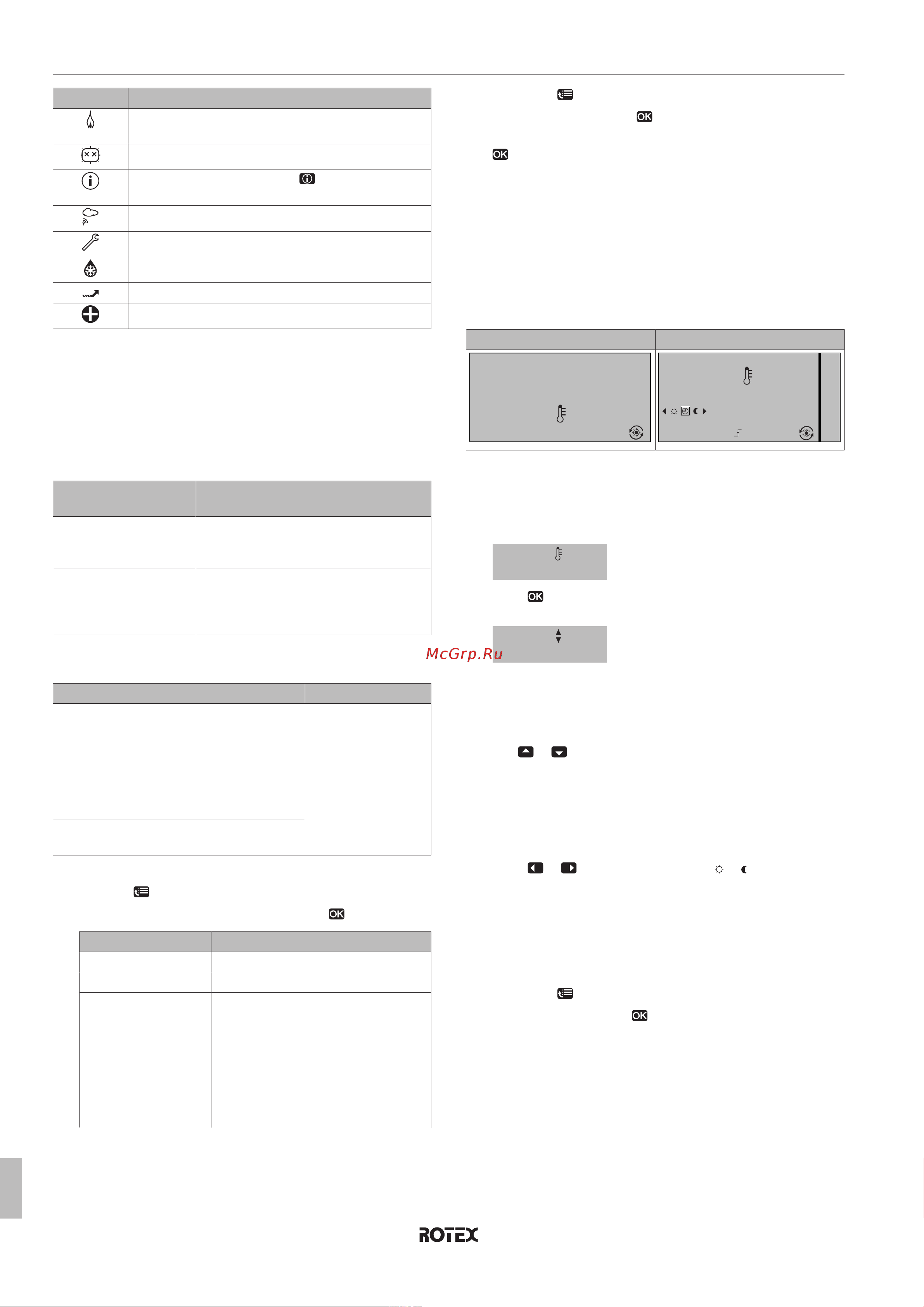 Daikin RHBH11CB [4/12] To temporarily overrule the room temperature schedule