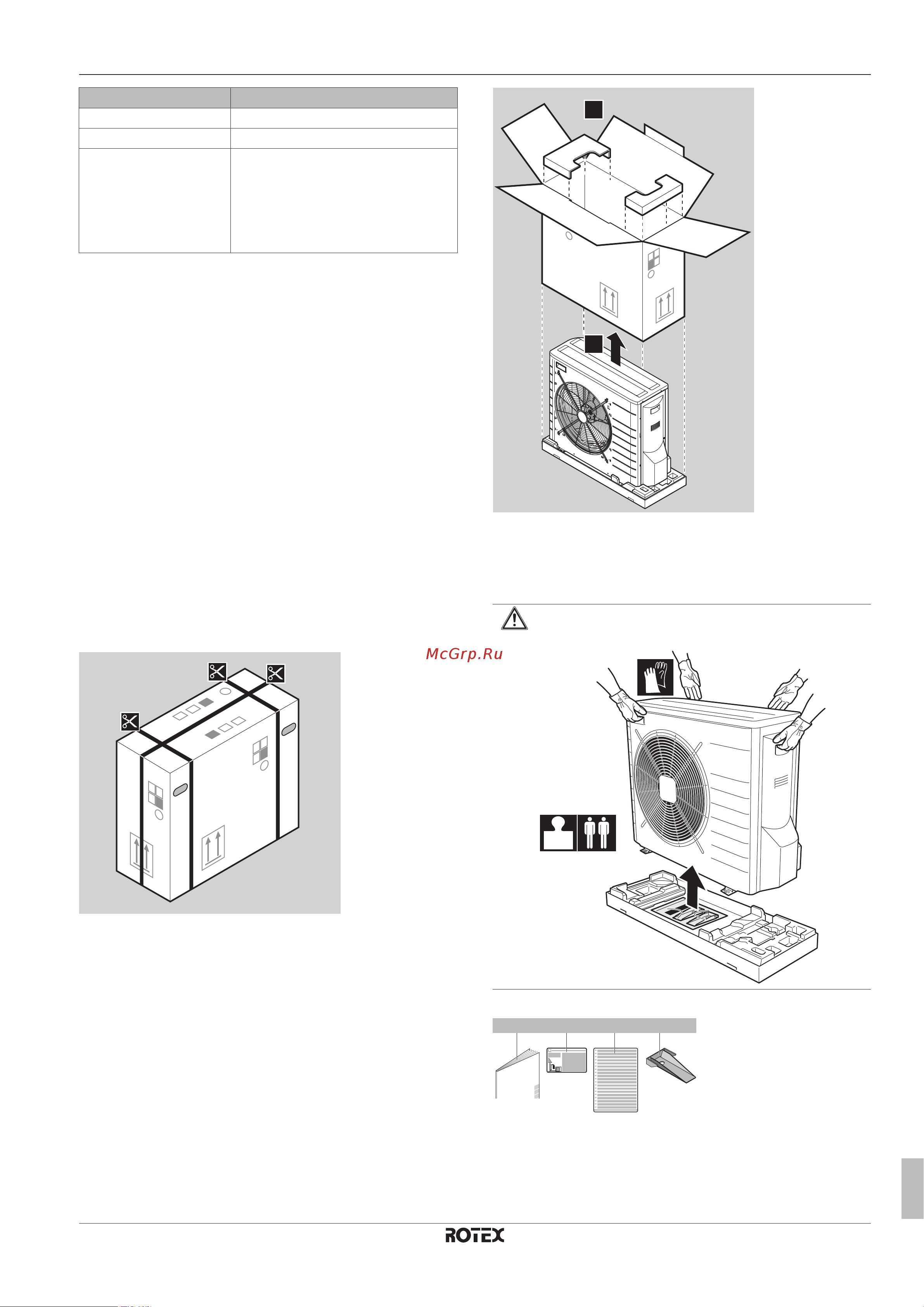 Daikin RHBH08CB [7/112] About the box