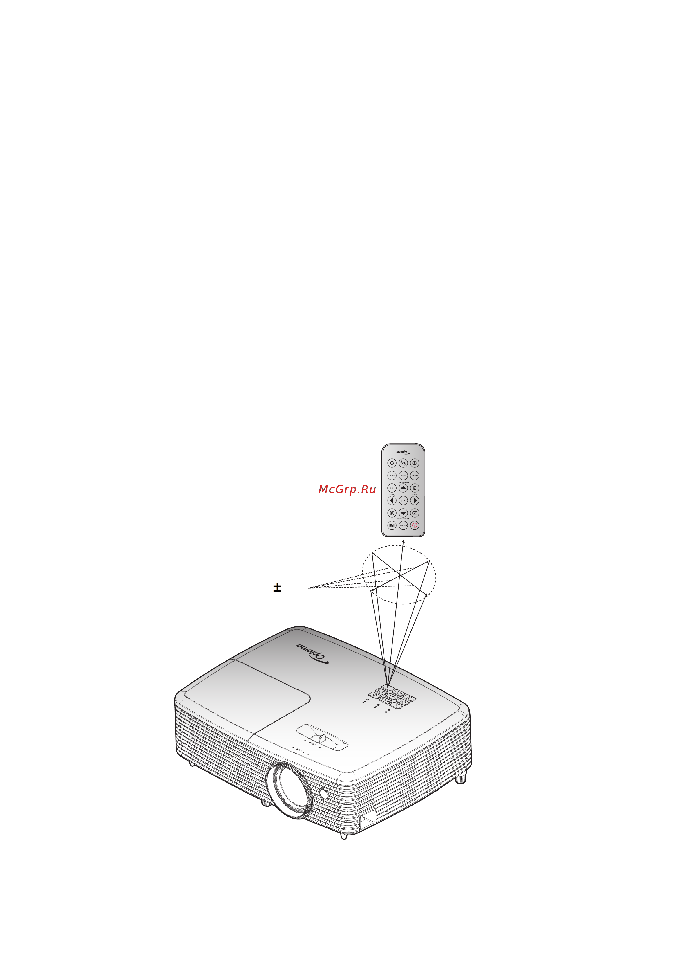 Optoma EH400 [21/83] Установка и настройка