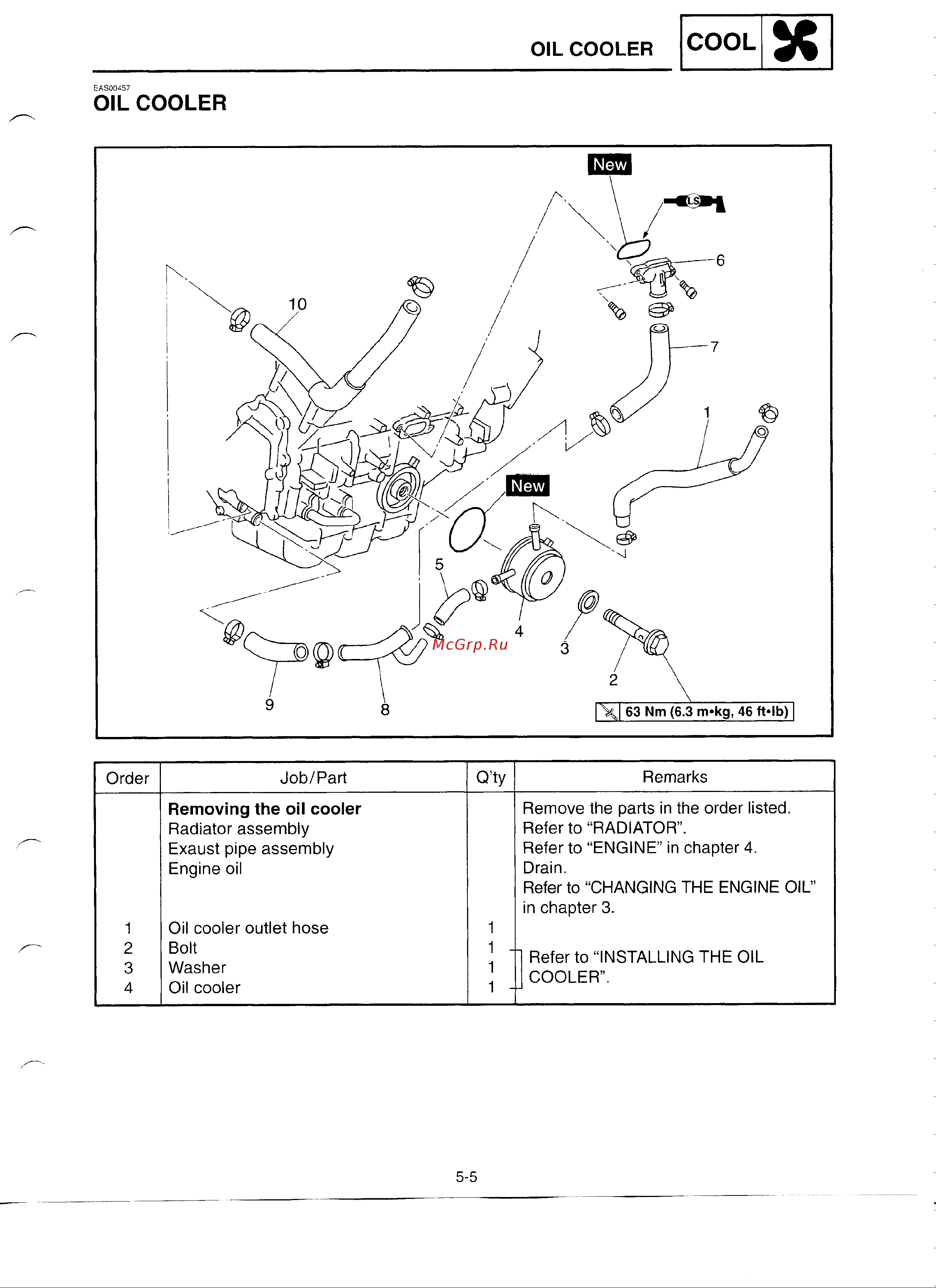 Yamaha YZFR6 (1999-2002) [6/18] Oil cooler
