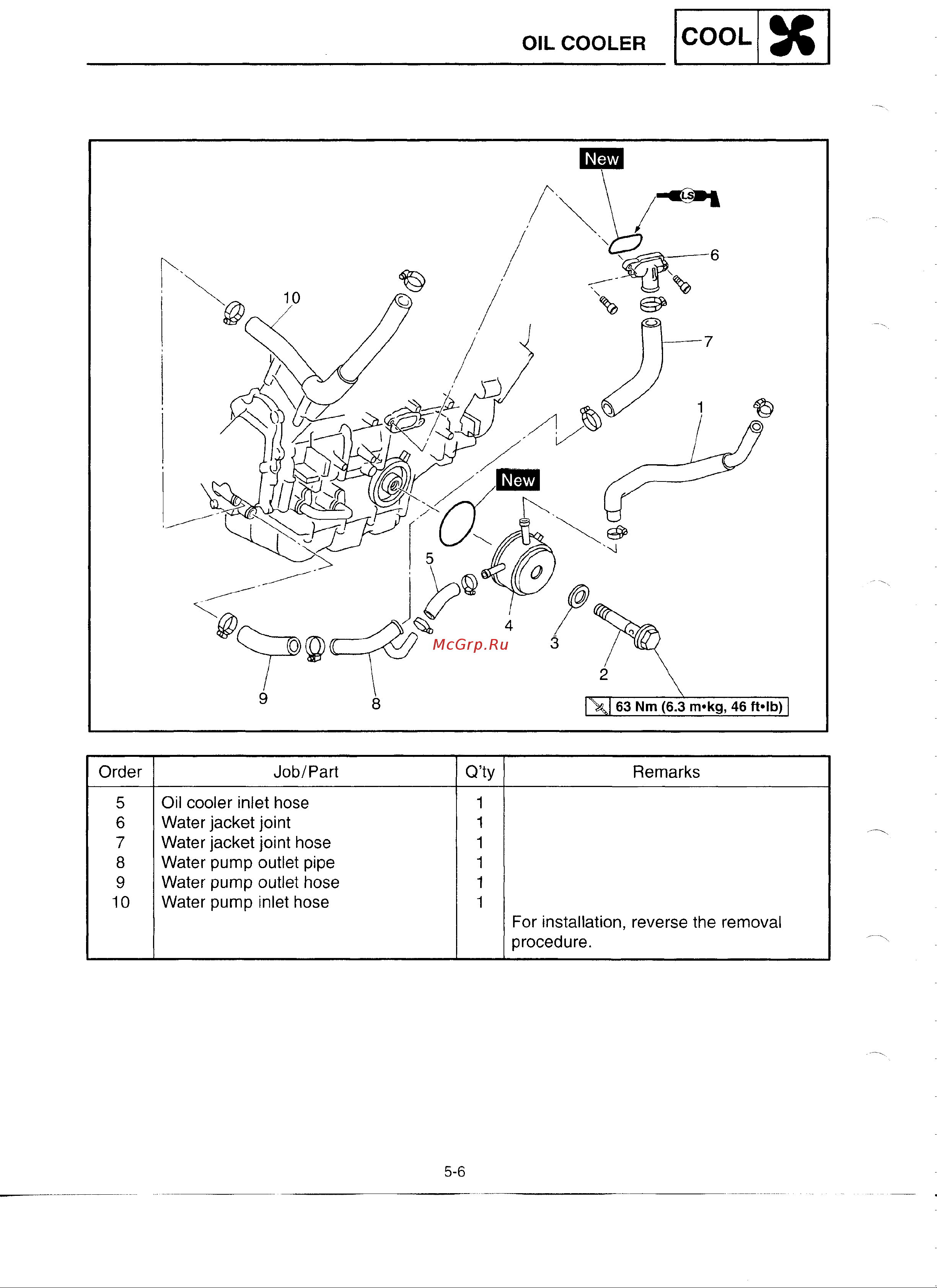 Yamaha YZFR6 (1999-2002) [7/18] Oil cooler
