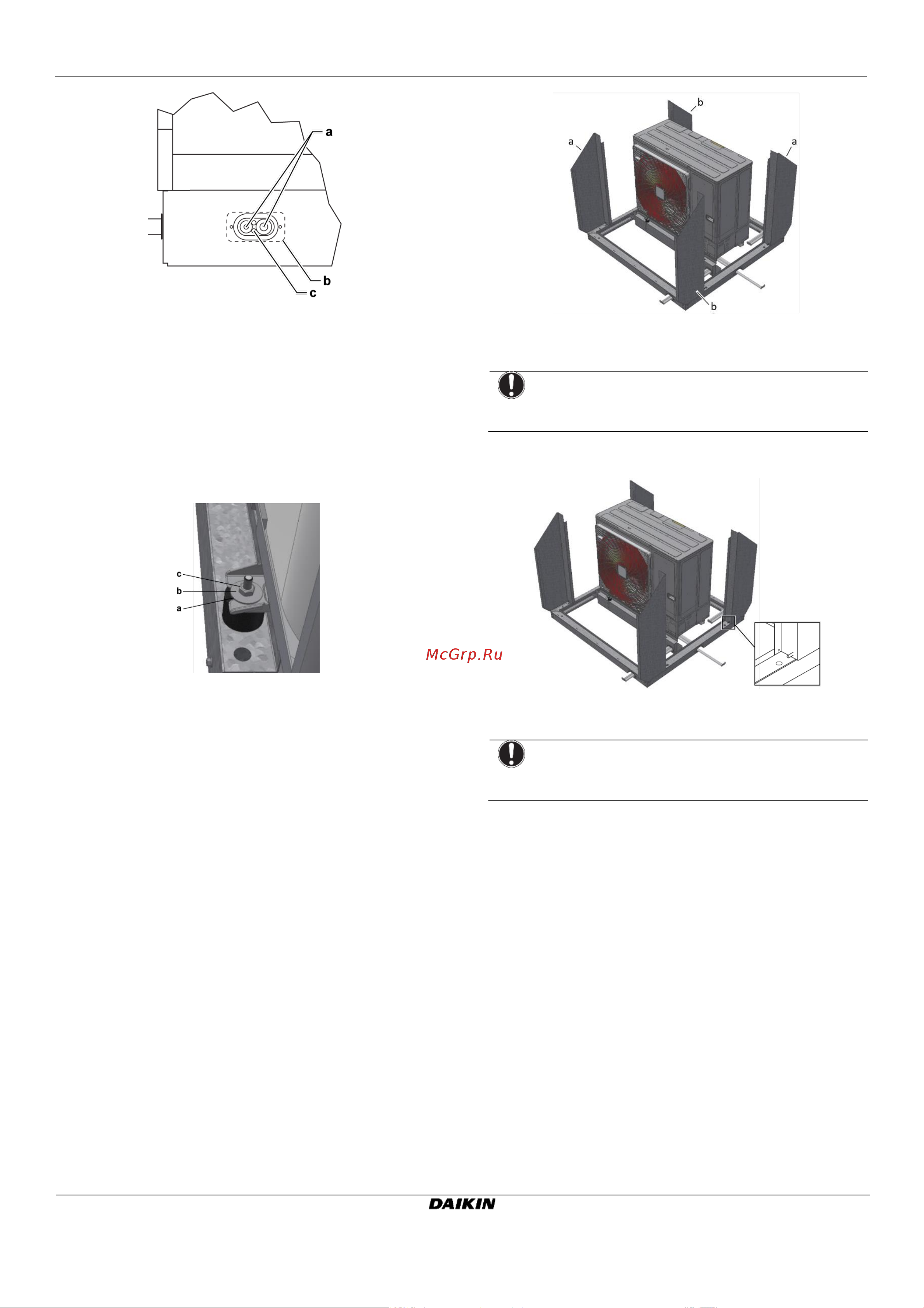 Daikin EKLN140A1 [6/12] Крепление теплового насоса