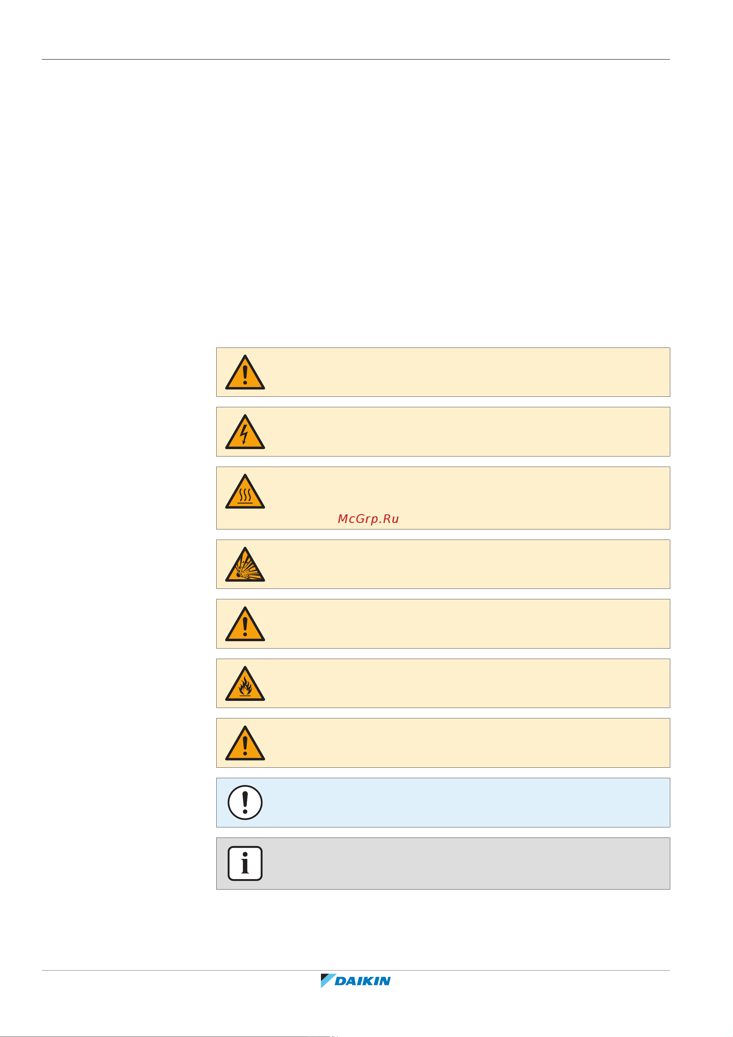 Daikin EHVH08SU23DA6V7 [6/240] General safety precautions