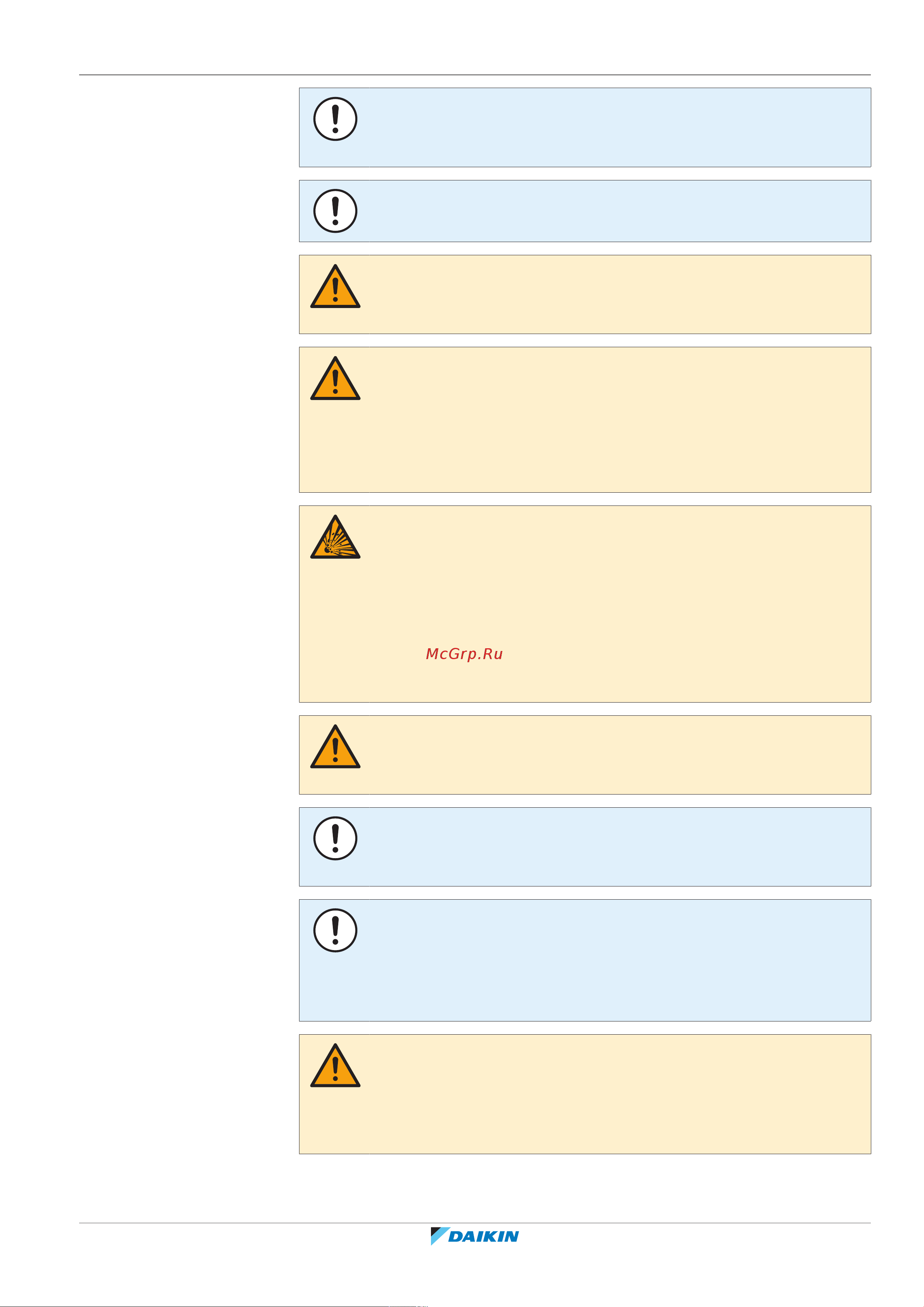 Daikin EHVH08SU23DA6V7 [9/240] General safety precautions