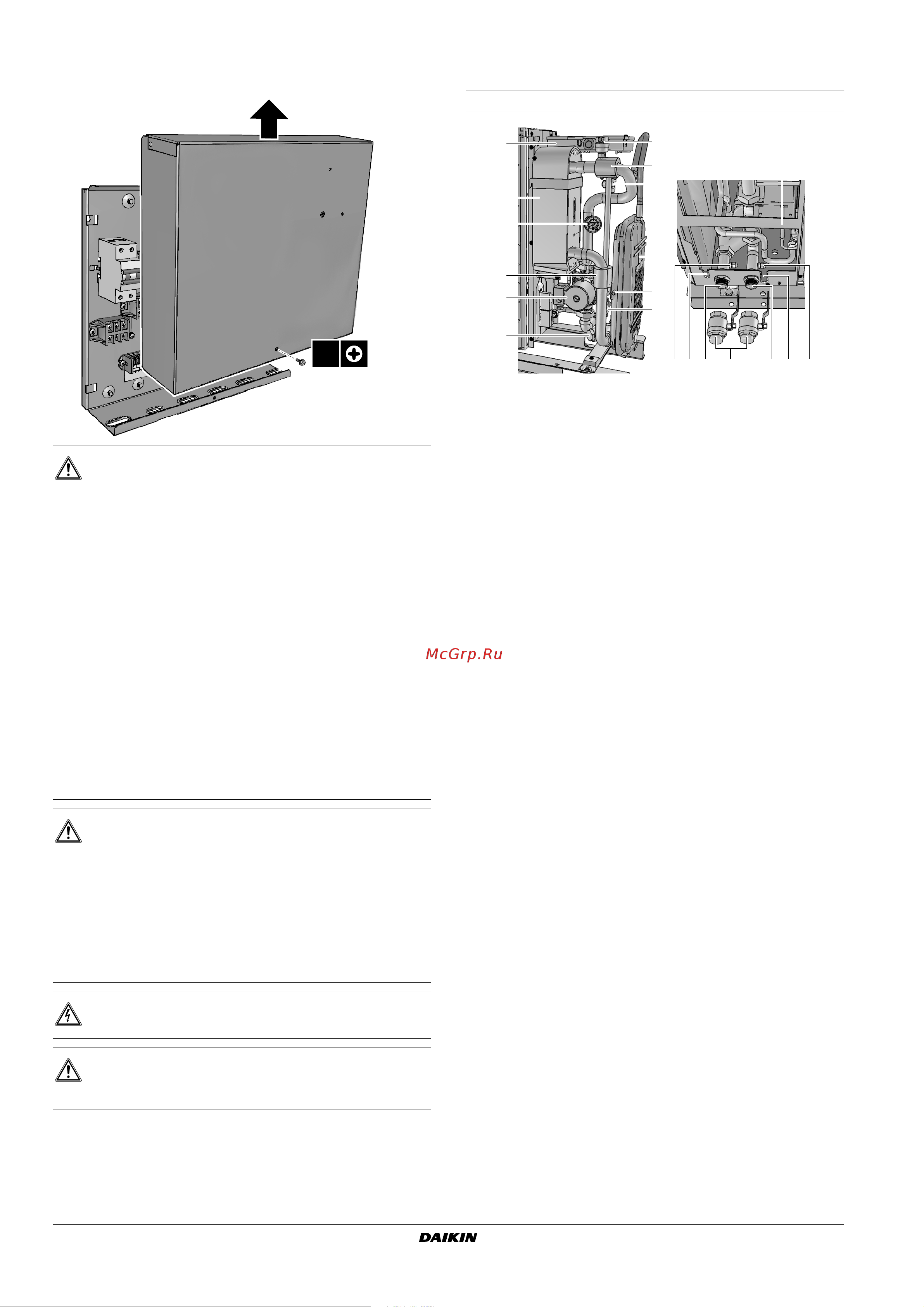 Daikin EBHQ006BAV3 [8/52] Main components of the outdoor unit and the indoor unit