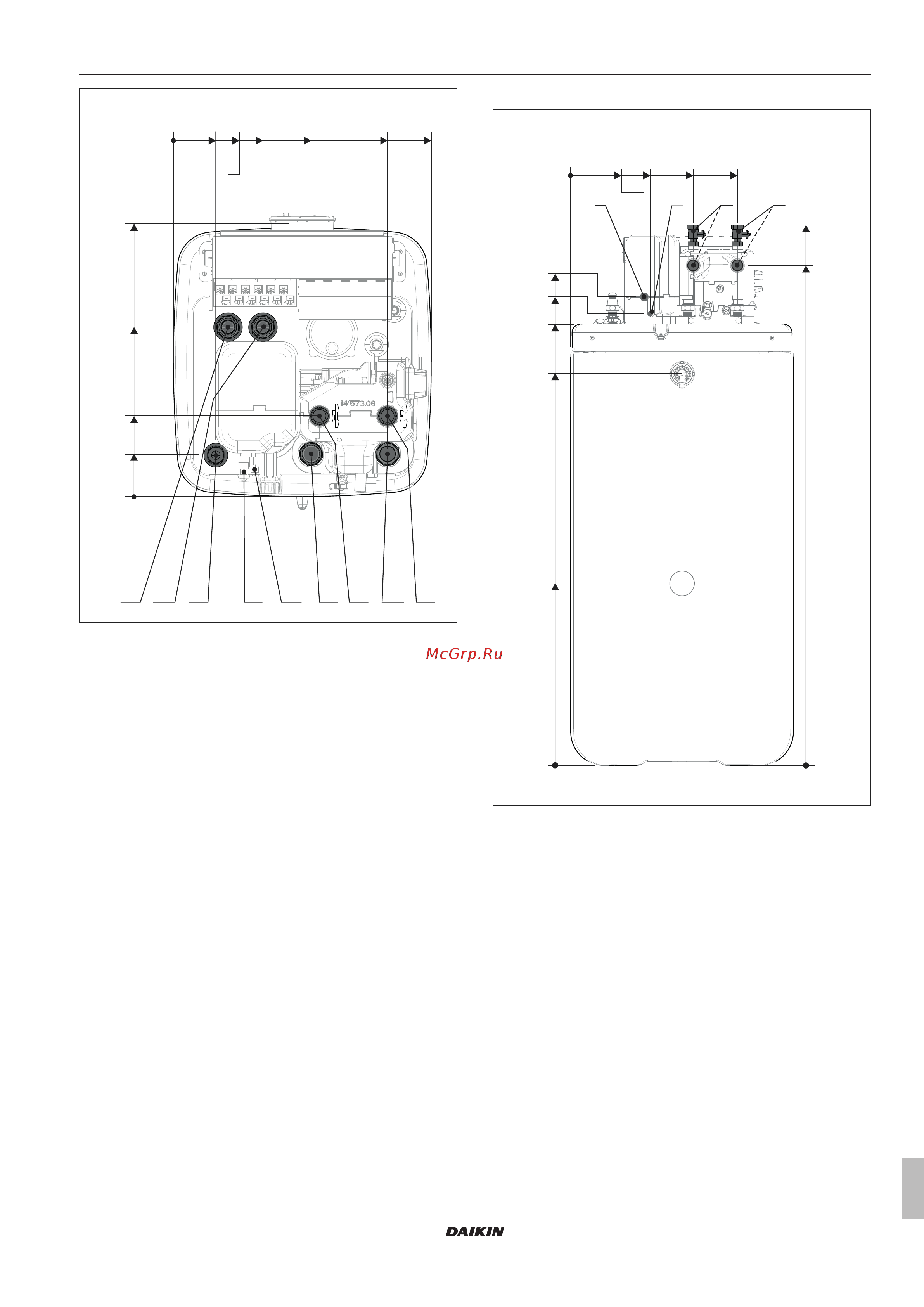 Daikin EHSX04P50DA7 [15/76] Установка и монтаж