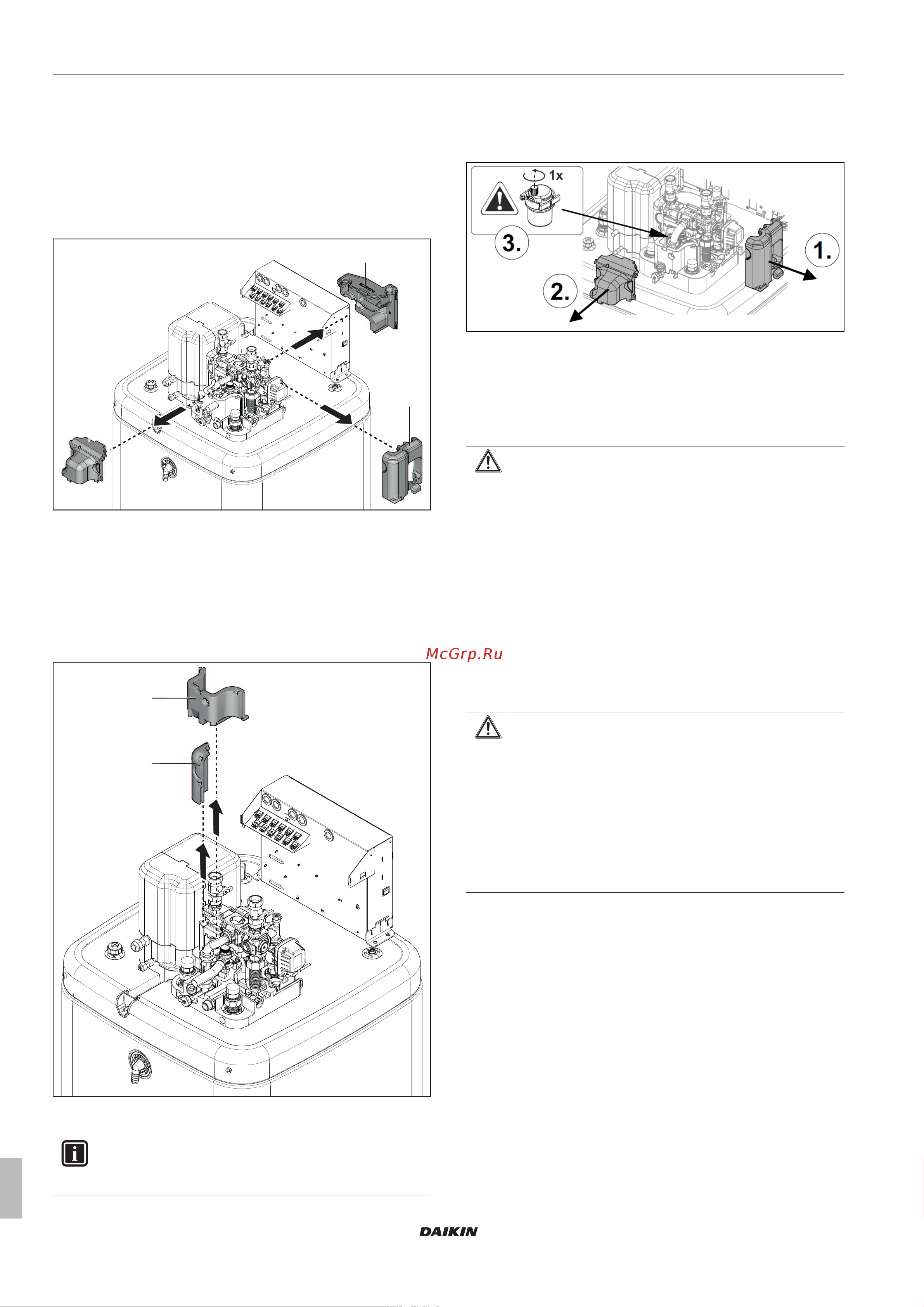 Daikin EHSX04P50DA7 [20/76] Открытие выпускного клапана
