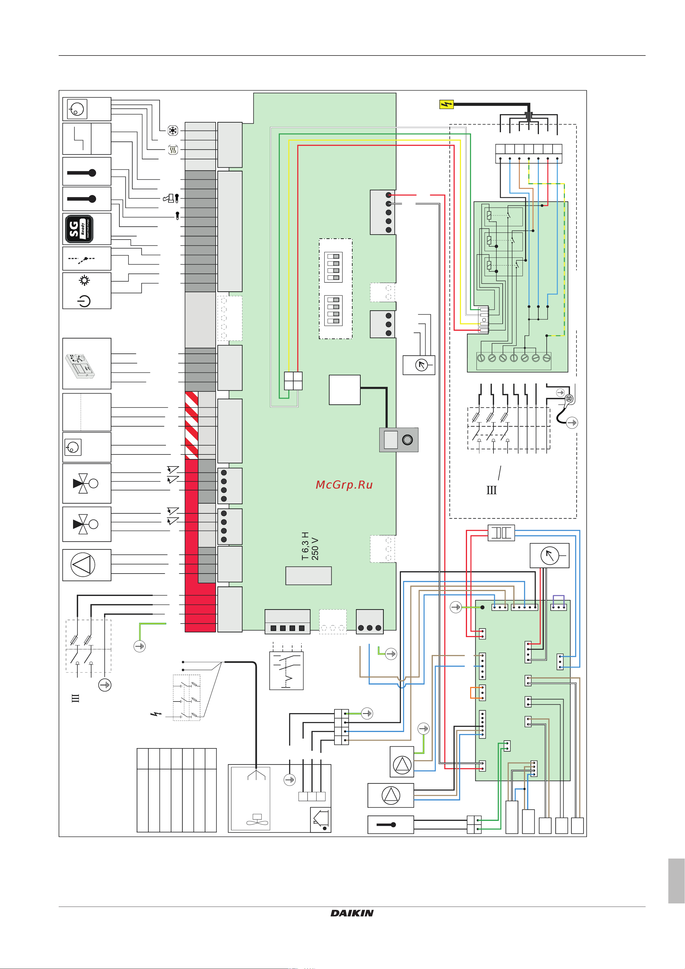 Daikin EHSX04P50DA7 [69/76] Схема электрического подключения