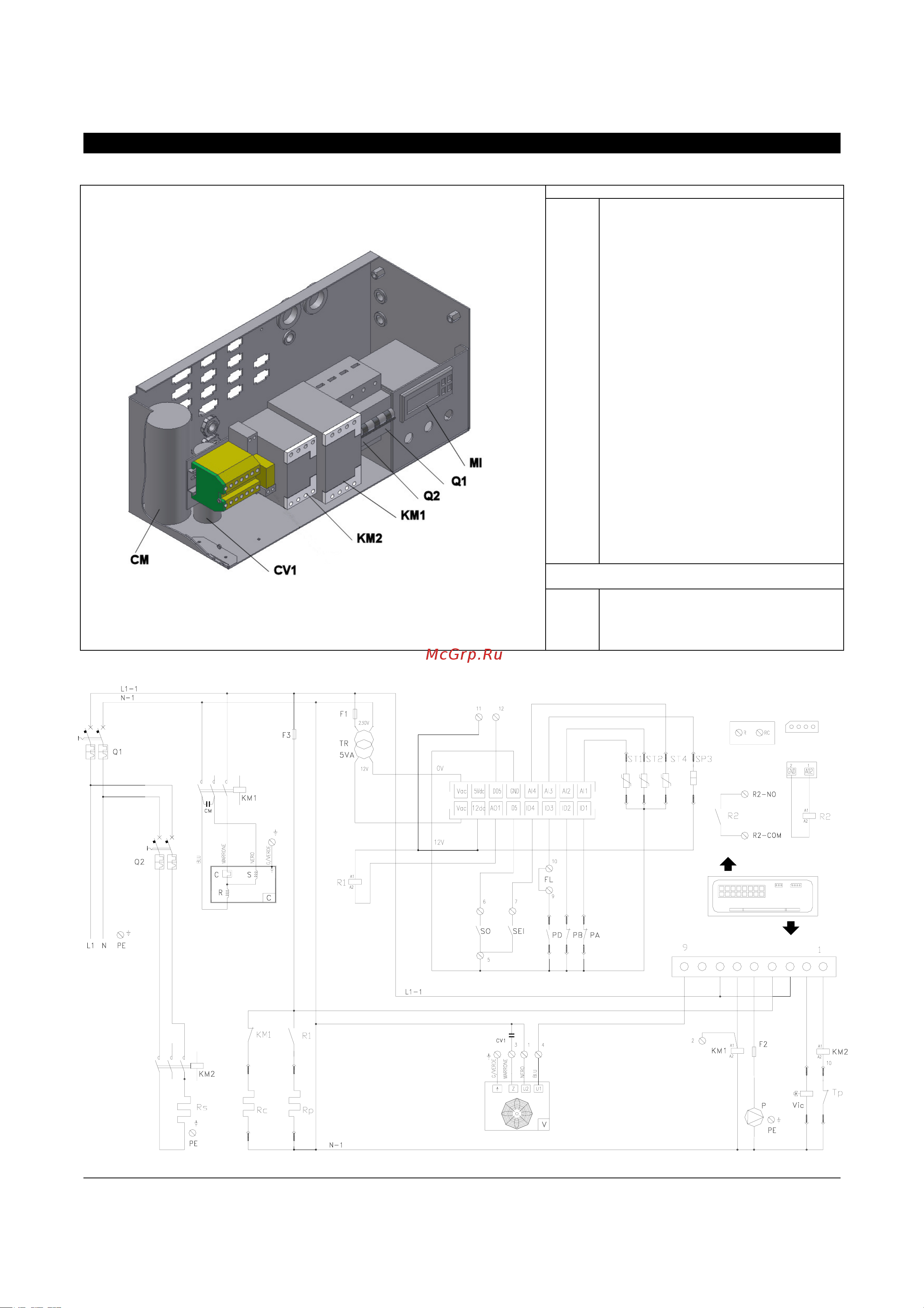Tecnoclima BESST/R 21 [9/40] Electric board and multifilar wiring diagram