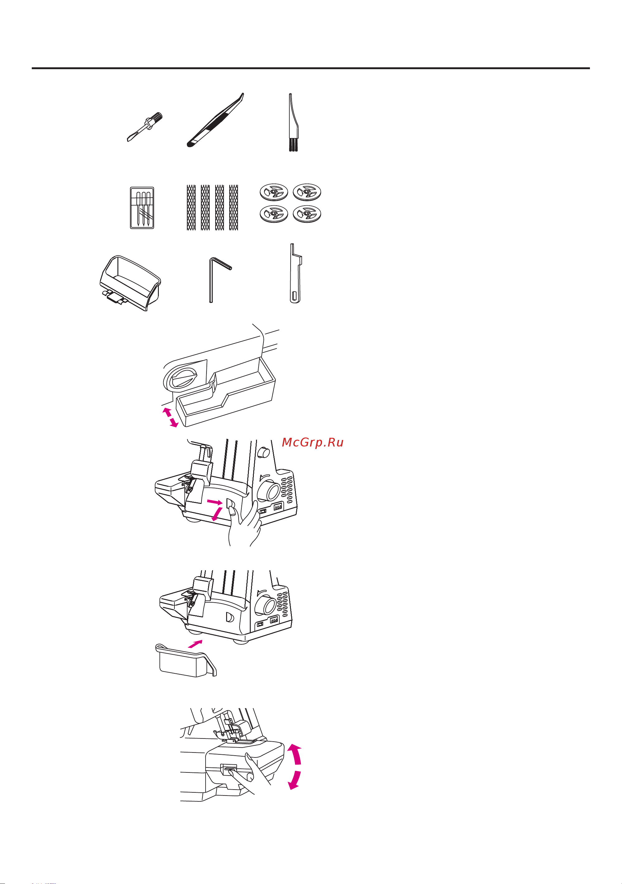 Juki MO-51eN [13/63] Accessories
