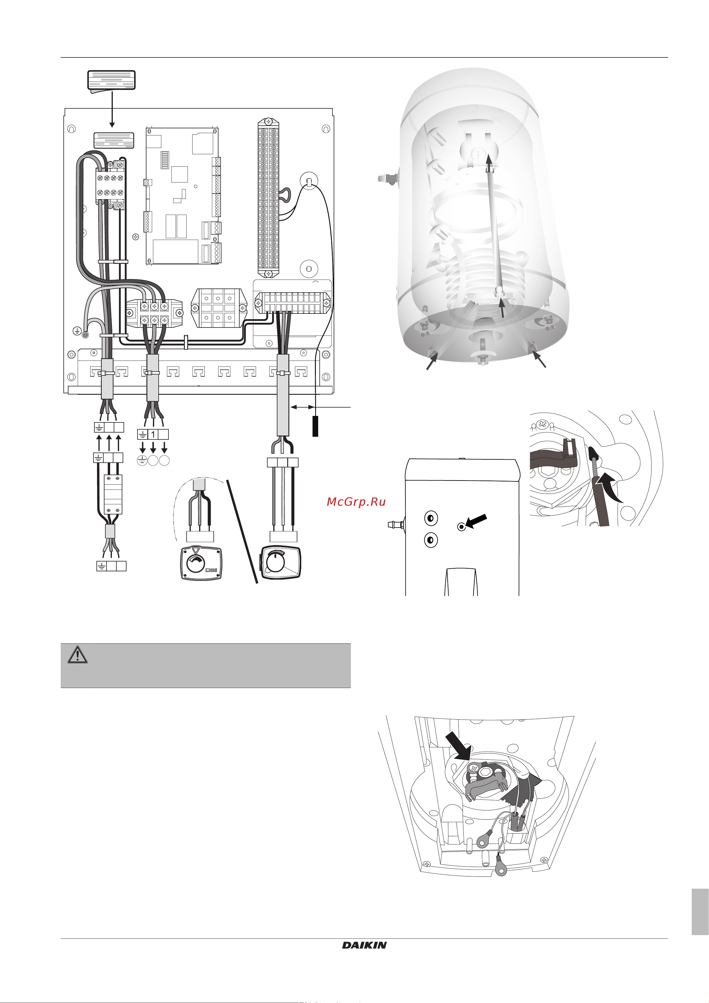 Daikin EKHWSU250D3V3 [13/24] To connect the electrical wiring on the domestic hot water tank