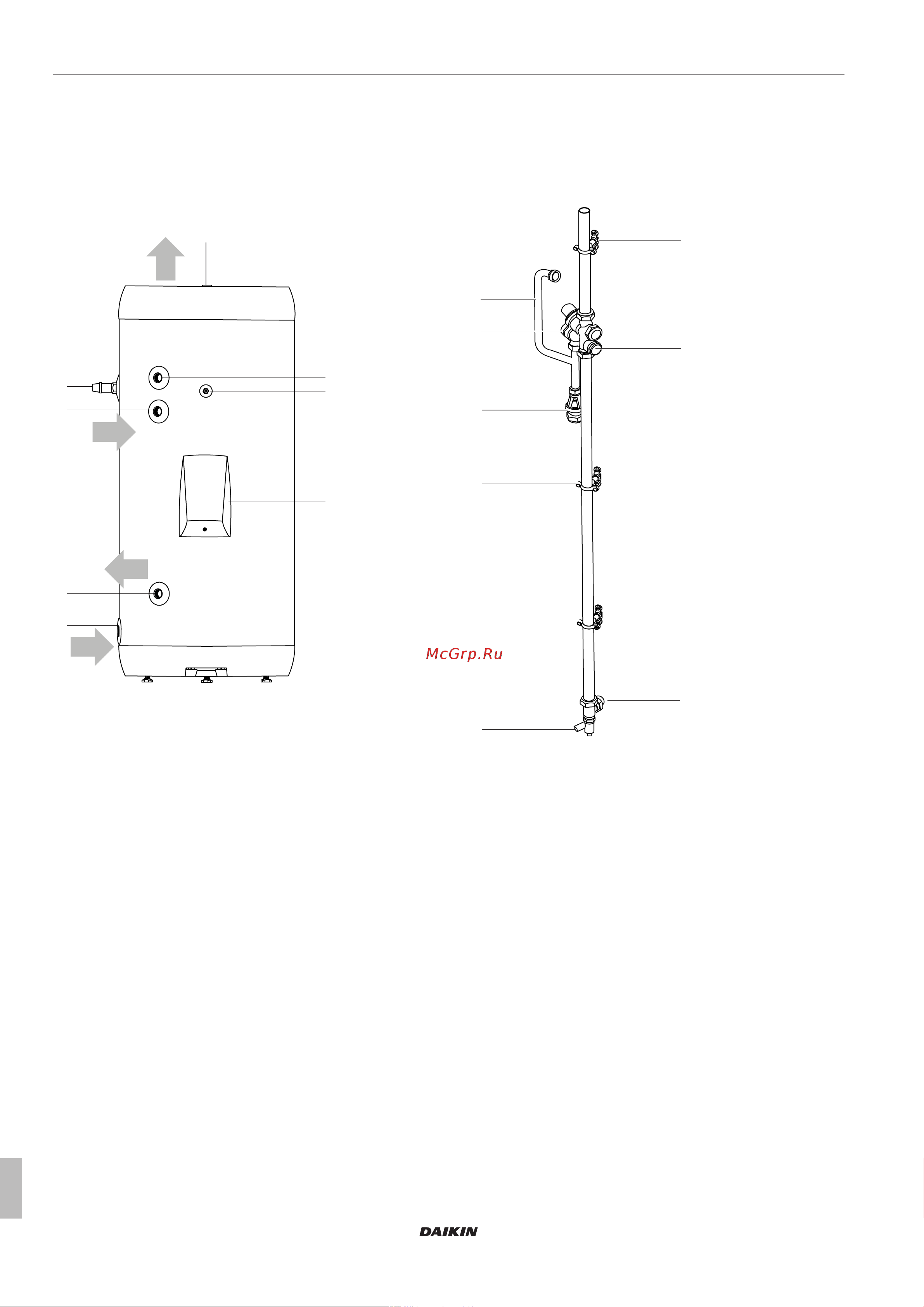 Daikin EKHWSU300D3V3 [18/24] Components domestic hot water tank