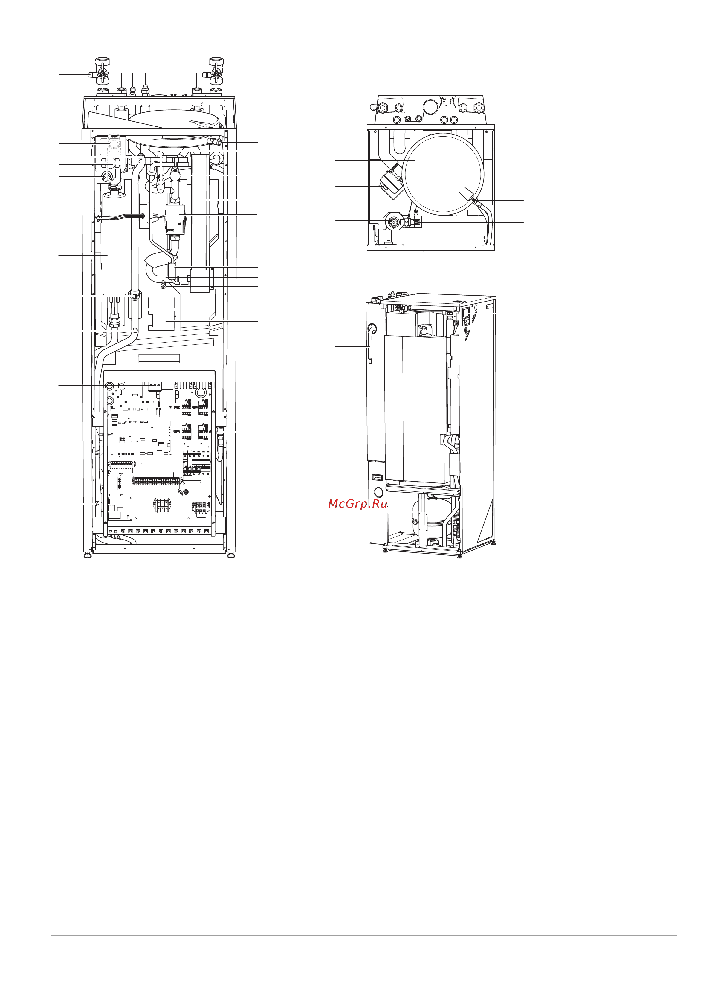 Daikin EHVH04S18CB3VF [3/4] Allows isolation of the indoor unit water circuit side from the residential water circuit side