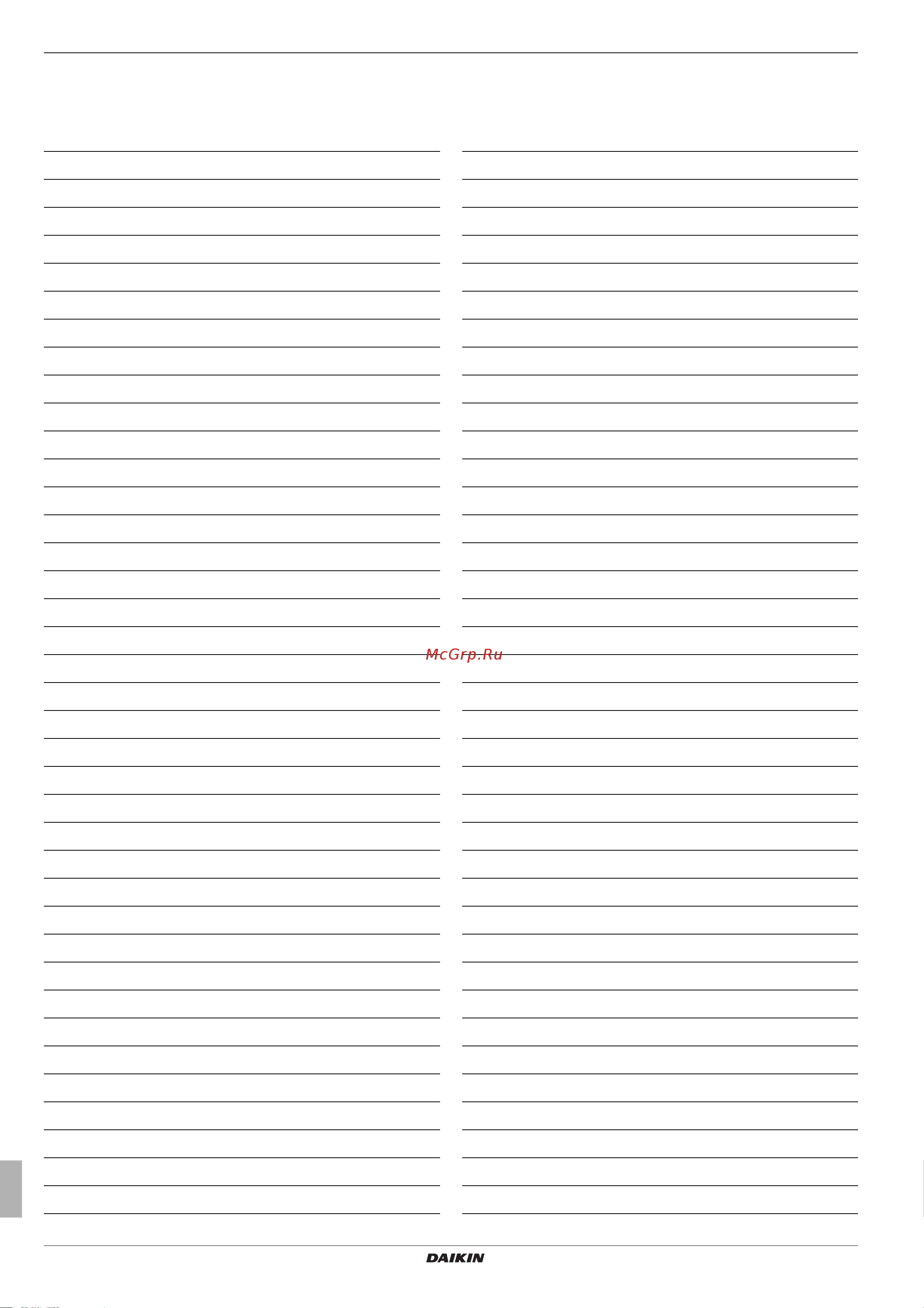 Daikin EKHWMX300CA [66/68] X notes