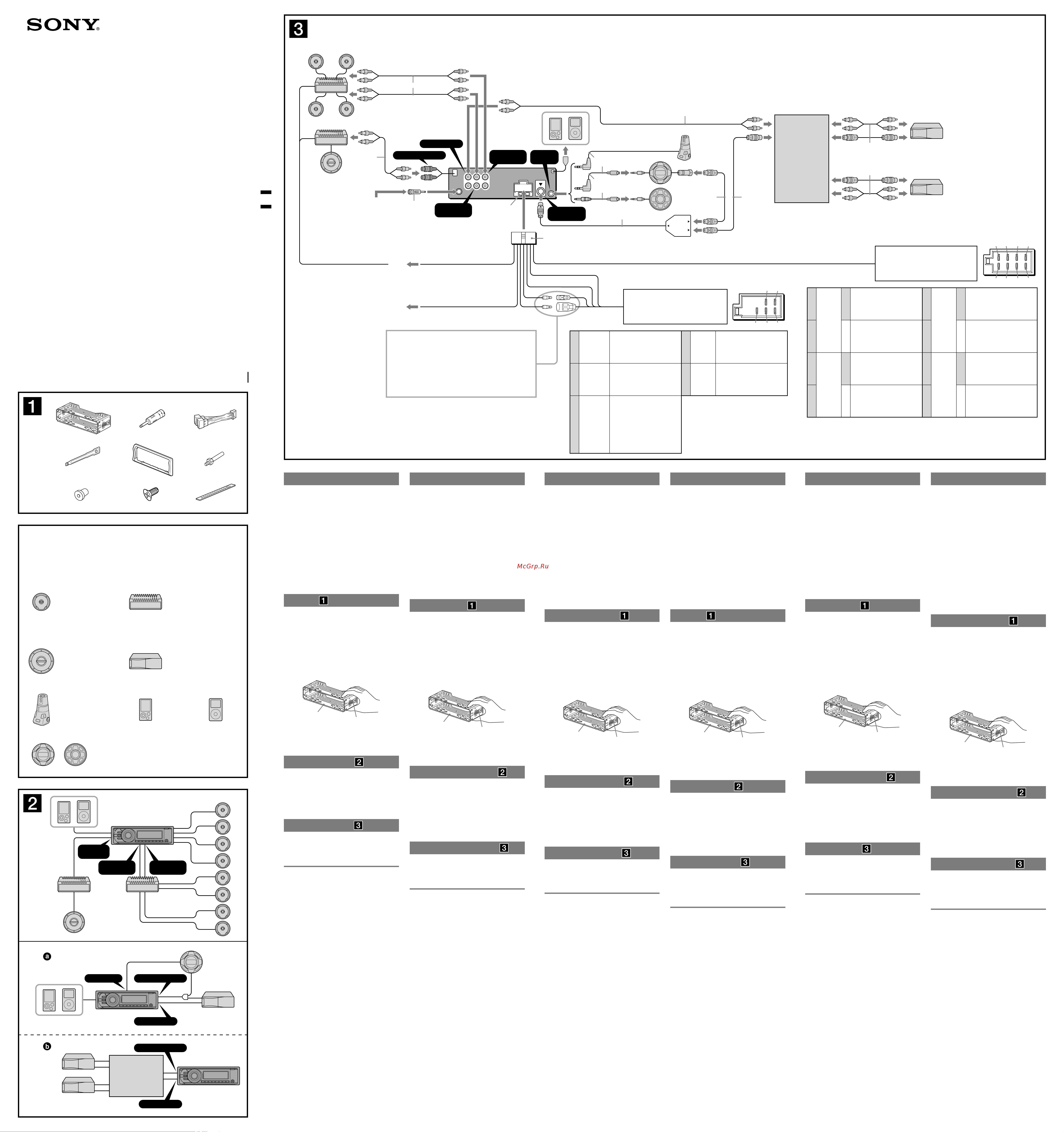 Sony CDX-MR60UI Краткий справочник онлайн
