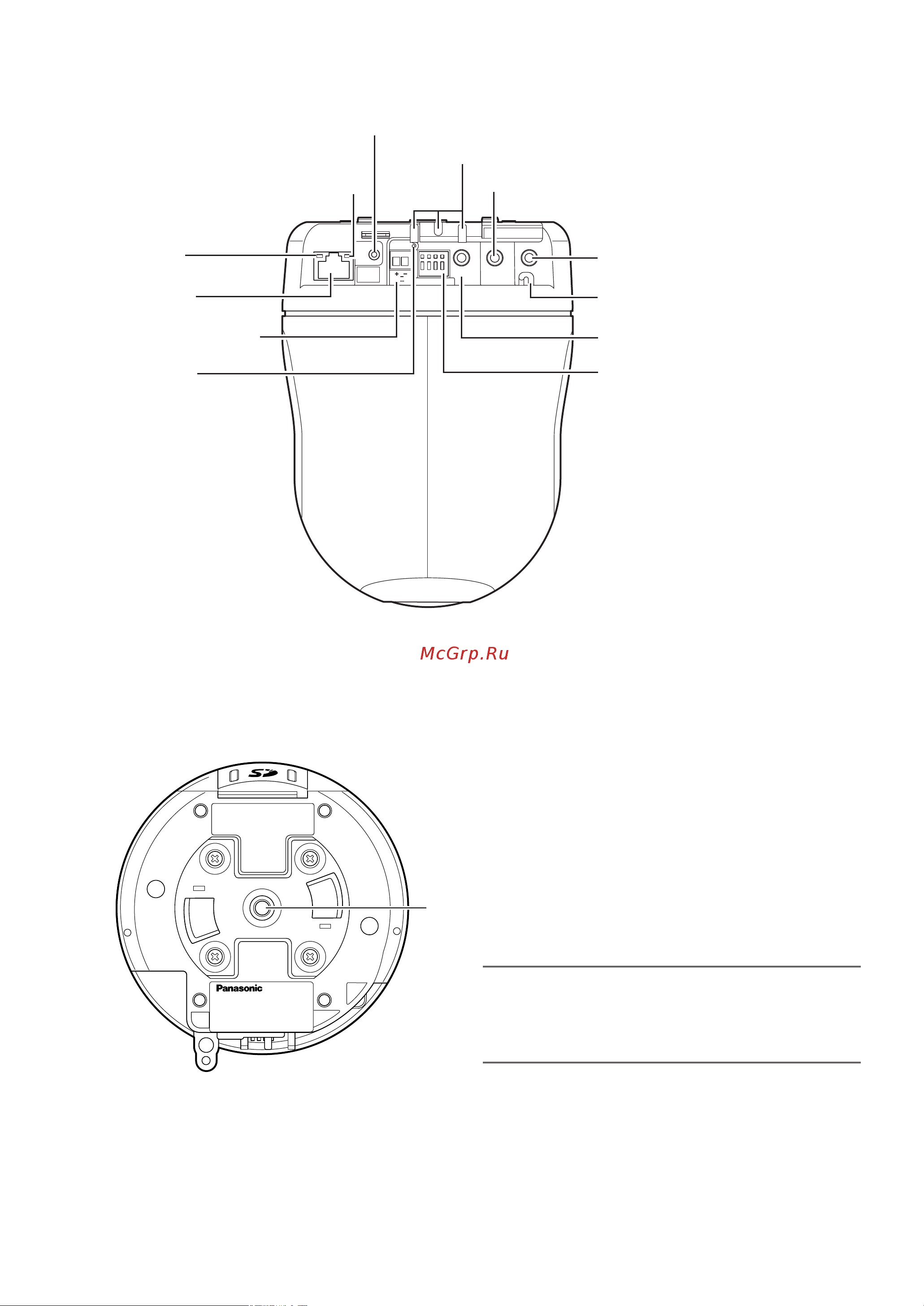 Panasonic WV-NS202A [12/28] Вид сзади