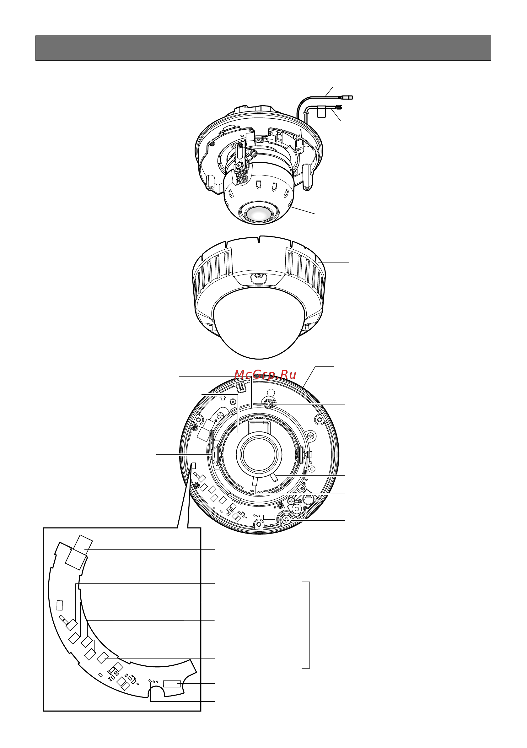 Panasonic WV-CW500S/G [12/42] Основные органы управления и контроля и их функции