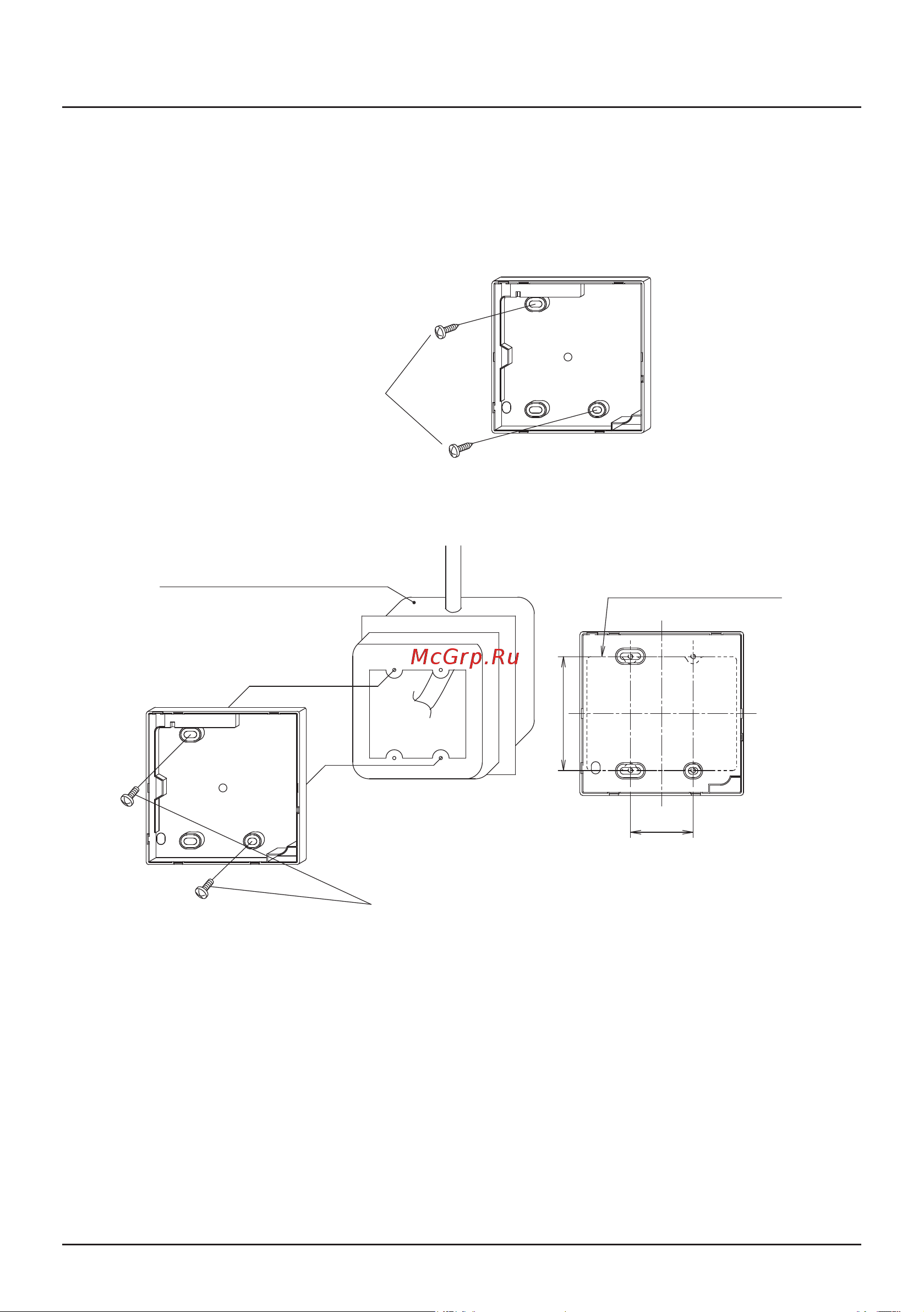 Daikin BRC1E53A7 [10/56] 5 процедура крепления нижней части корпуса